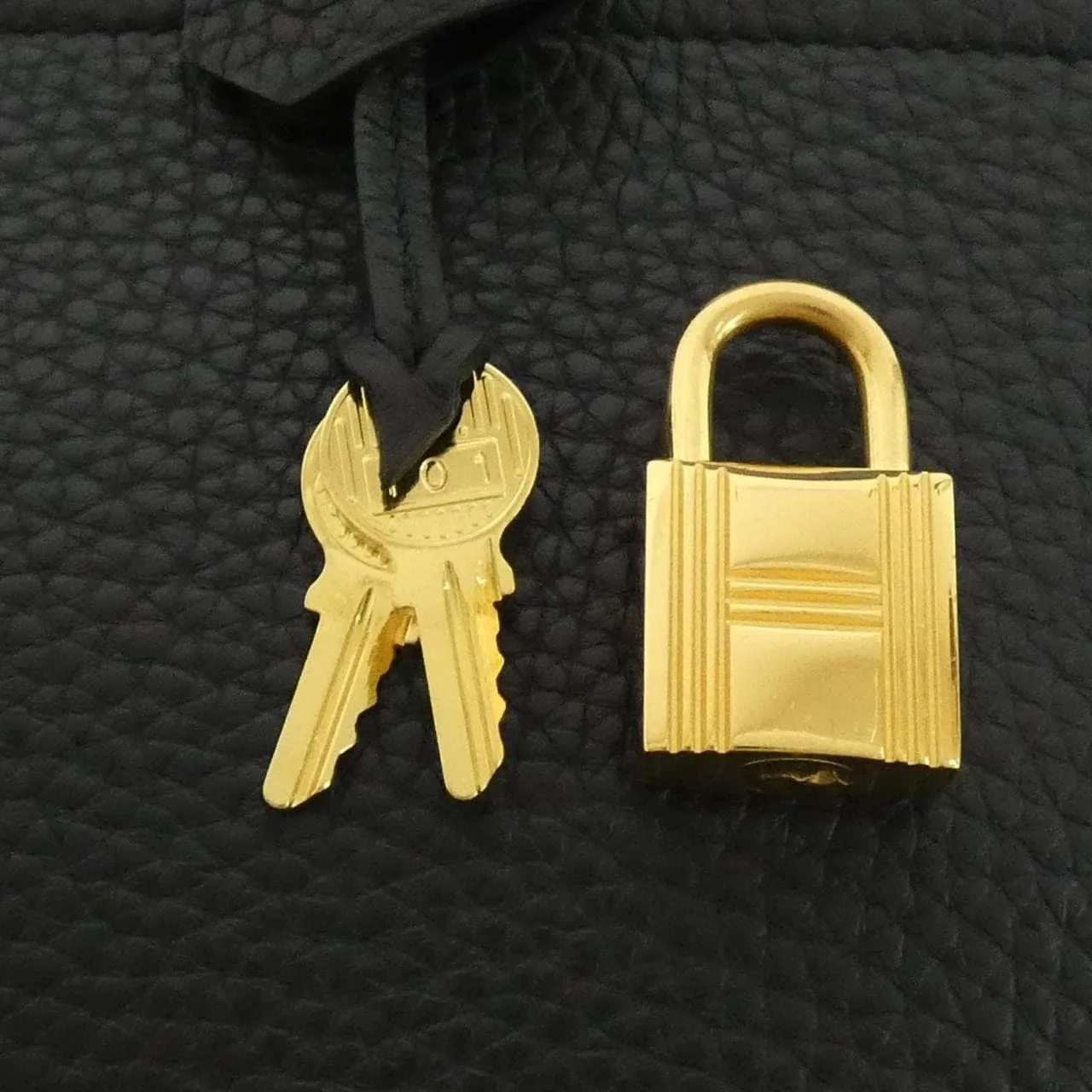 HERMES Bolide 073419CC Handbag Clemence Black Clemence Leather Rank A - Thumbnail 5