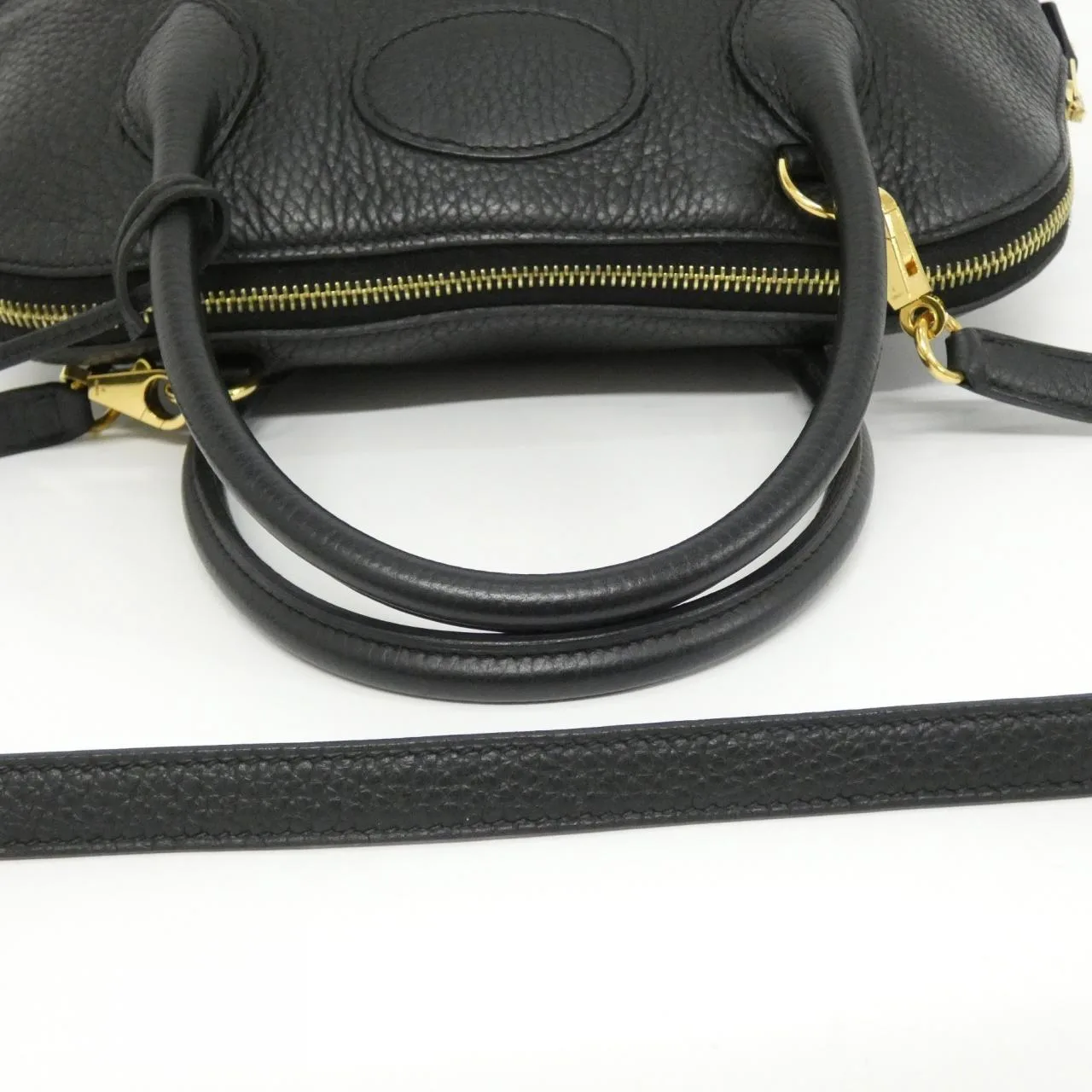 HERMES Bolide 073419CC Handbag Clemence Black Clemence Leather Rank A - Thumbnail 9
