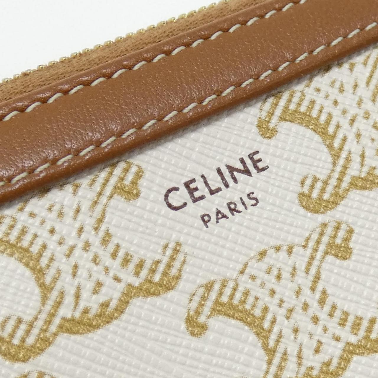 CELINE 10E382CBX Shoulder Bag Canvas 黑色 帆布 中古品A - 縮圖 5
