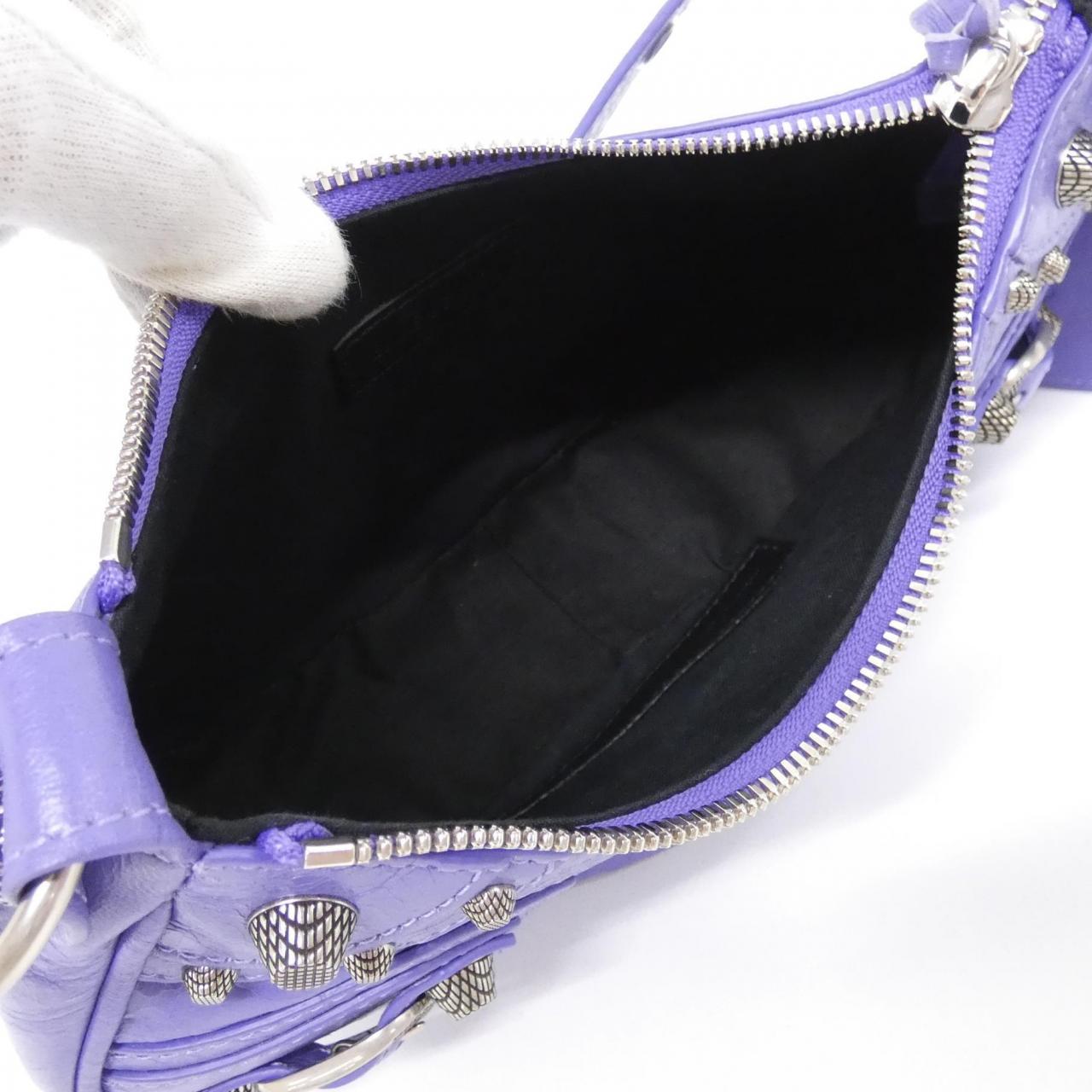 BALENCIAGA Le Cagole 671309 1VG9Y Shoulder Bag Lambskin Black Lambskin - Thumbnail 8