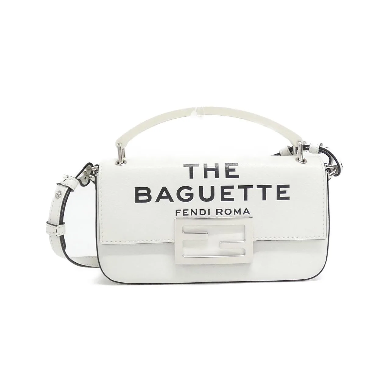 FENDI Baguette 7AS142 AMWZ Wallet Leather Black