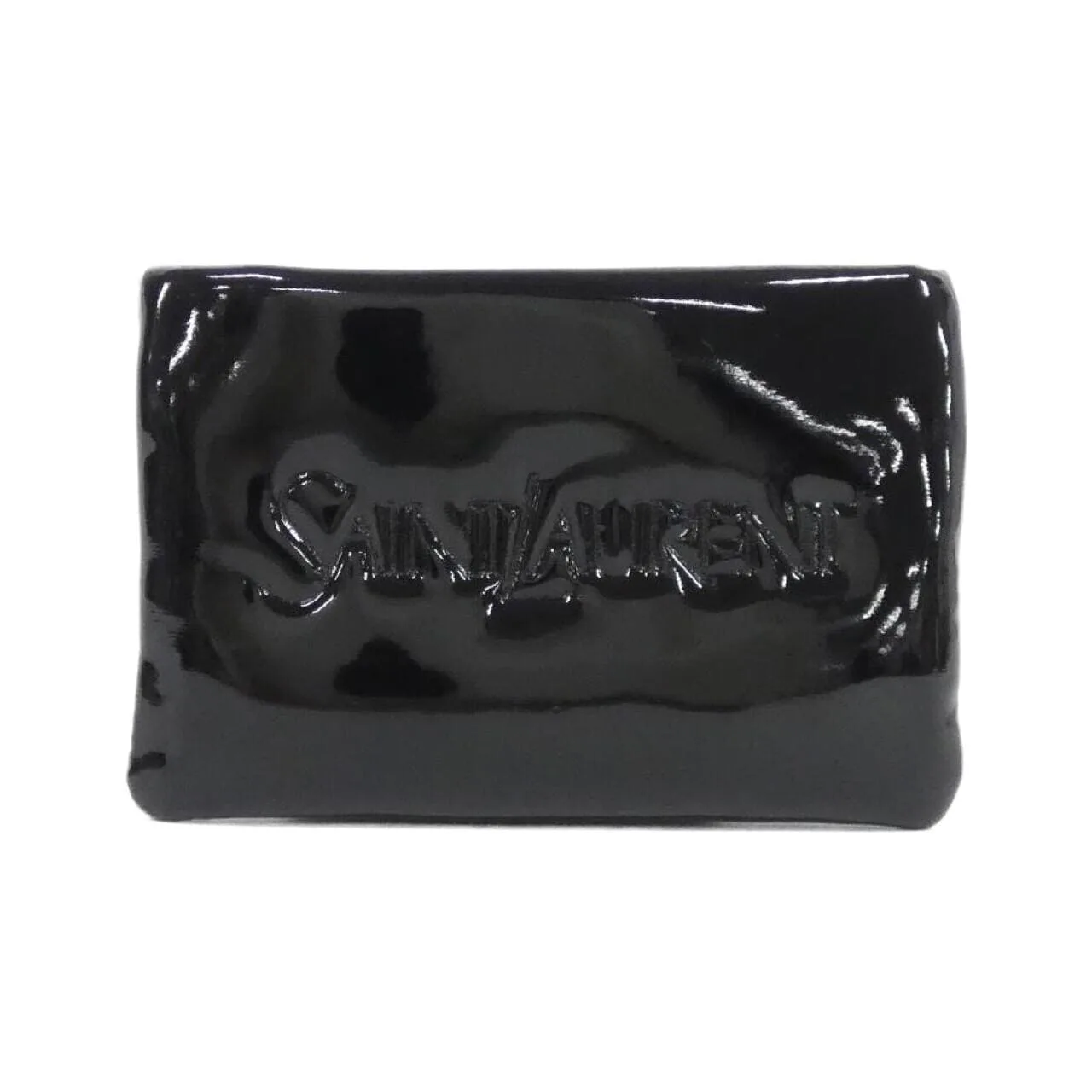 SAINT LAURENT 777889 Coin Case Patent Leather