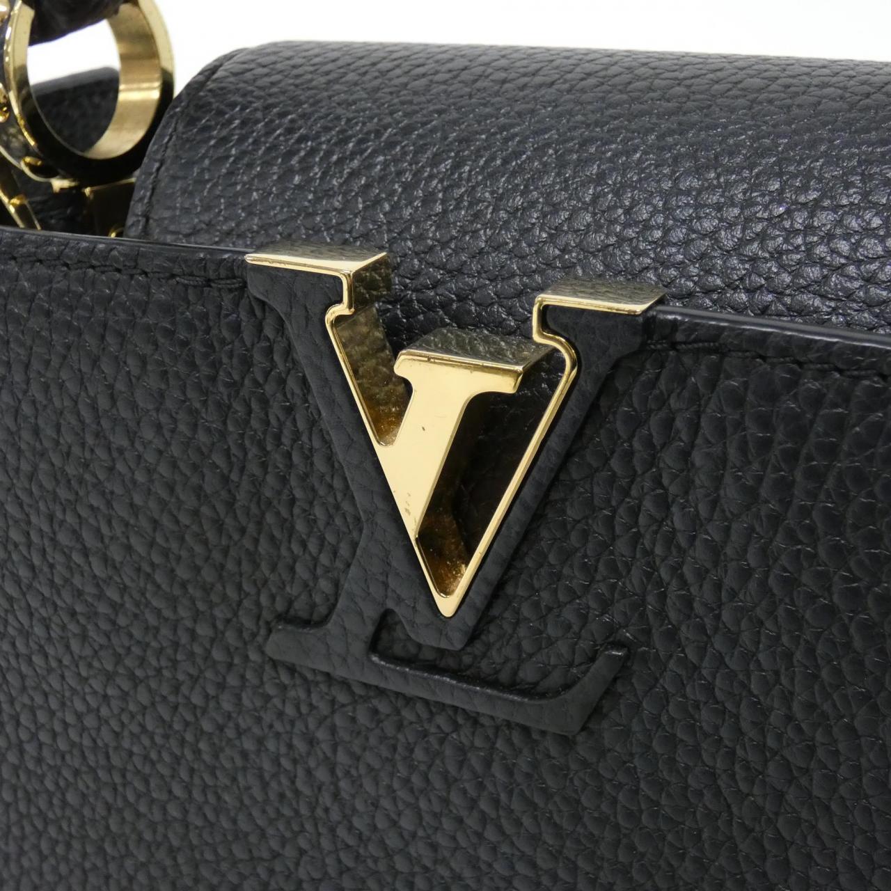 LOUIS VUITTON Capucines M56071 Bag Black Rank A - Thumbnail 4