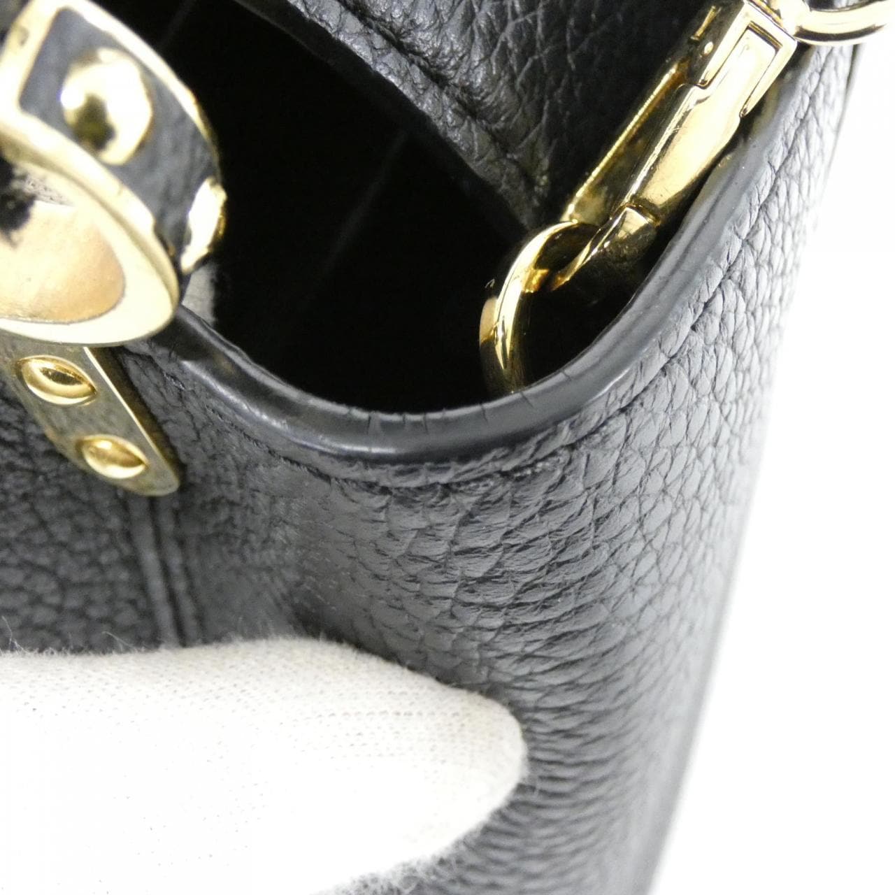 LOUIS VUITTON Capucines M56071 Bag Black Rank A - Thumbnail 6