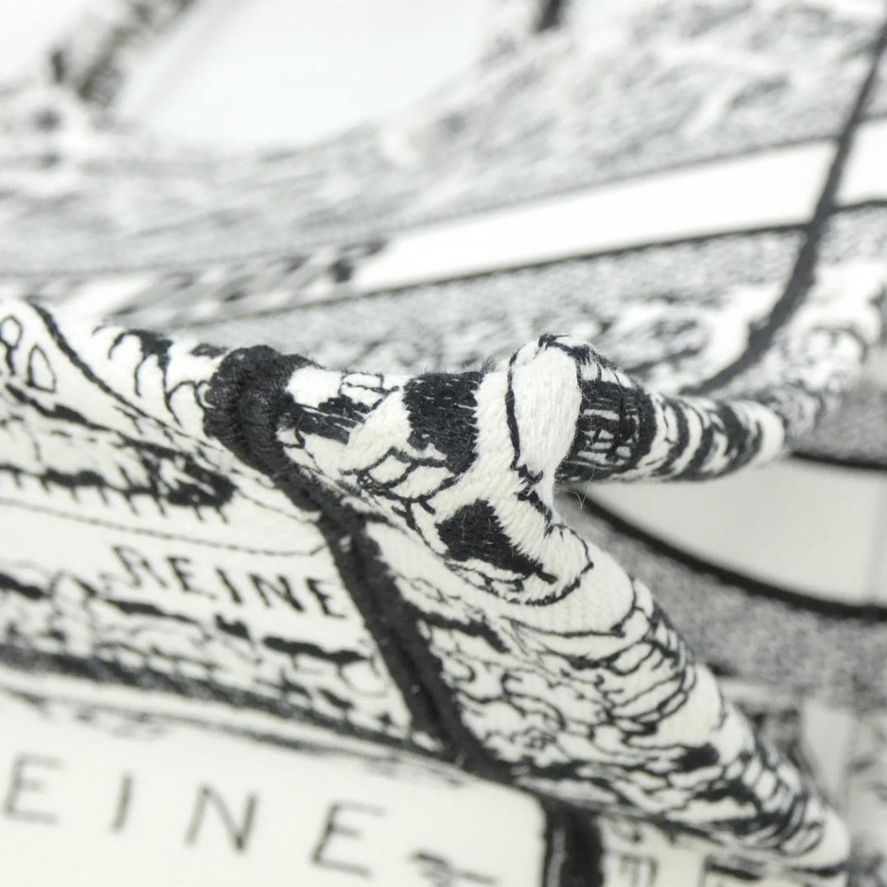 DIOR Book Tote M1286ZOMP Tote Canvas 黑色 帆布 中古品A - 縮圖 3