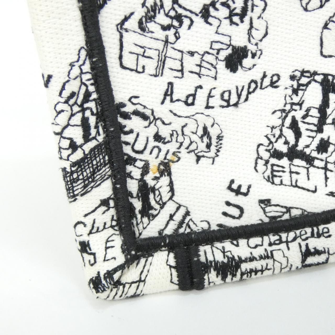 DIOR Book Tote M1286ZOMP Tote Canvas 黑色 帆布 中古品A - 縮圖 4