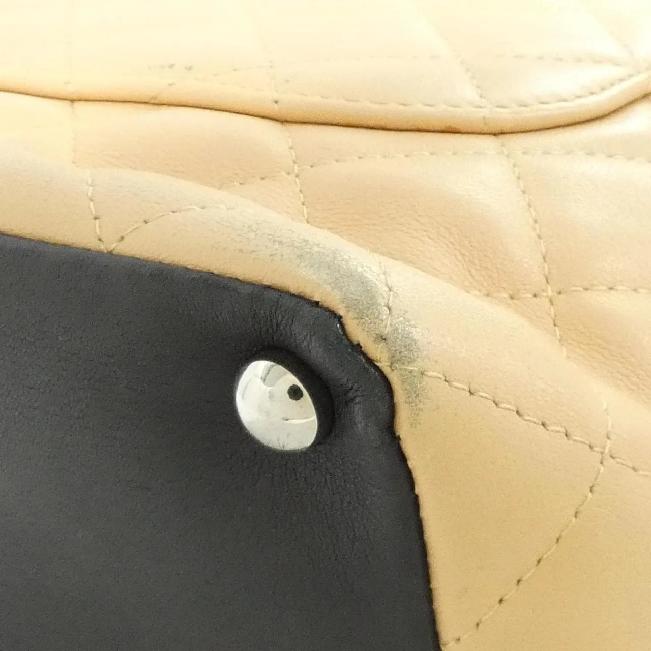 CHANEL Cambon 25167 Handbag Black Rank B - Thumbnail 3