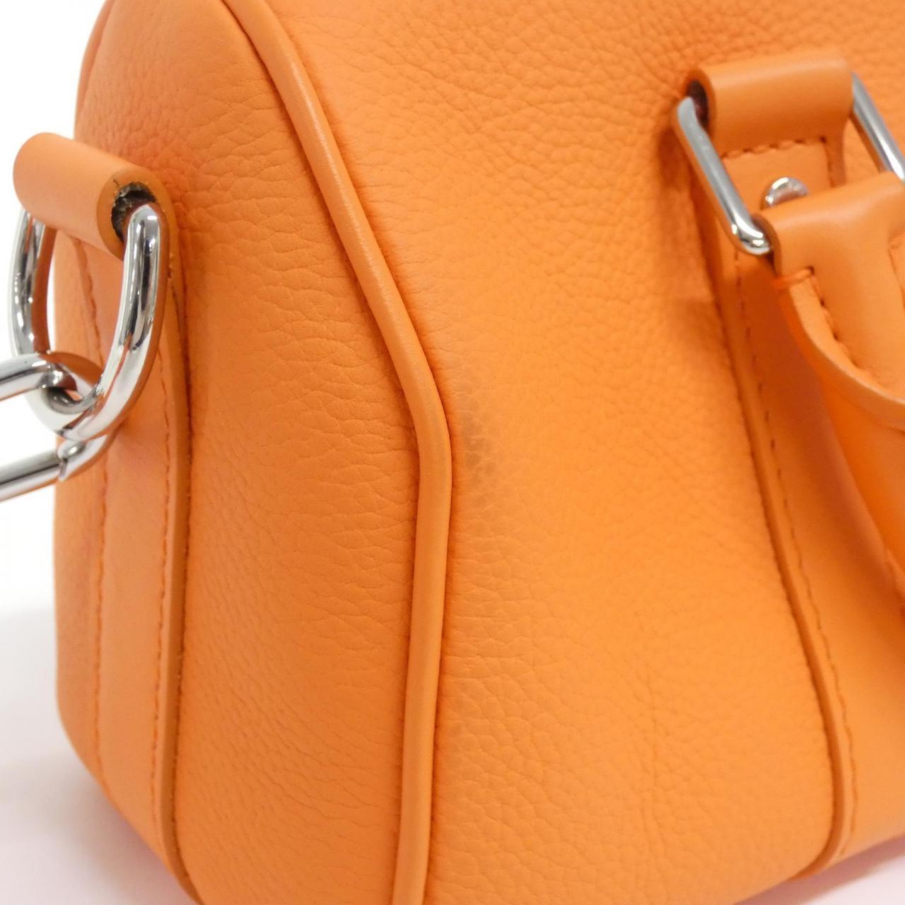 LOUIS VUITTON Keepall M81004 Boston Bag Lambskin Orange Lambskin - Thumbnail 4