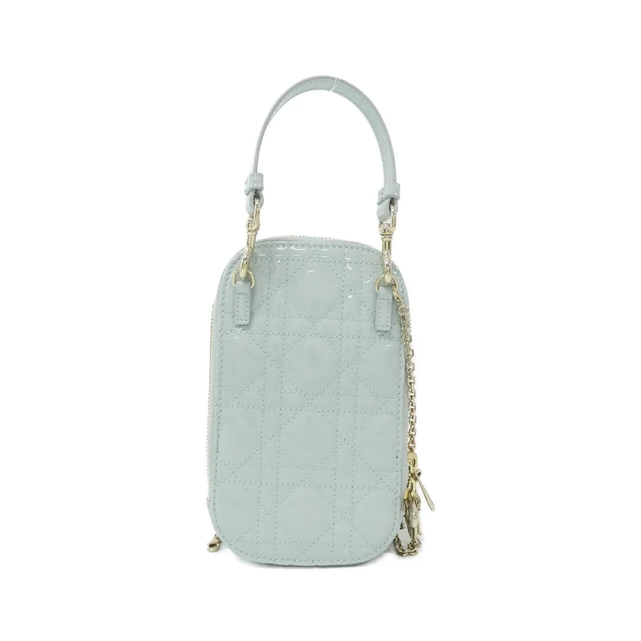 DIOR Lady Dior S0872OVRB Wallet Patent Leather Black Patent Leather Rank A - Thumbnail 2