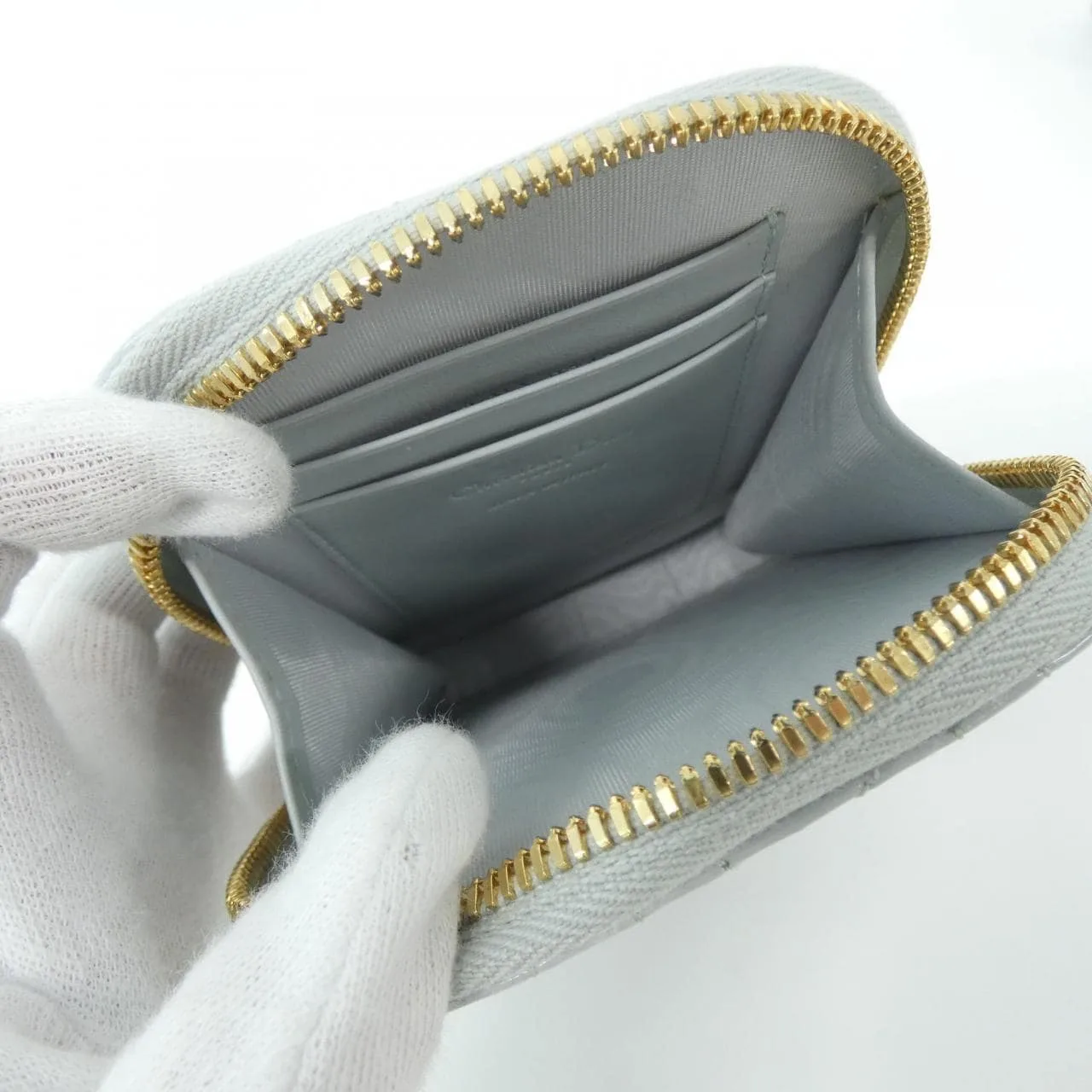 DIOR Lady Dior S0872OVRB Wallet Patent Leather Black Patent Leather Rank A - Thumbnail 6