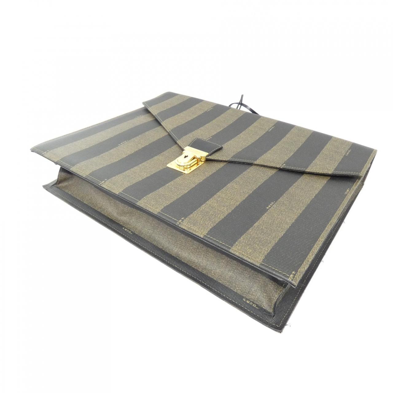 FENDI 14558 Handbag Canvas 黑色 帆布 中古品A - 縮圖 3