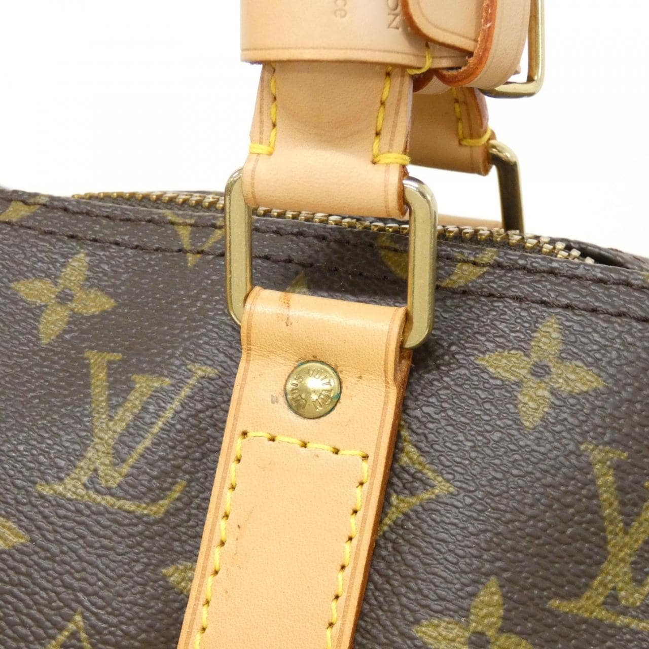 LOUIS VUITTON Keepall M41426 Boston Bag Monogram Black Monogram - Thumbnail 7