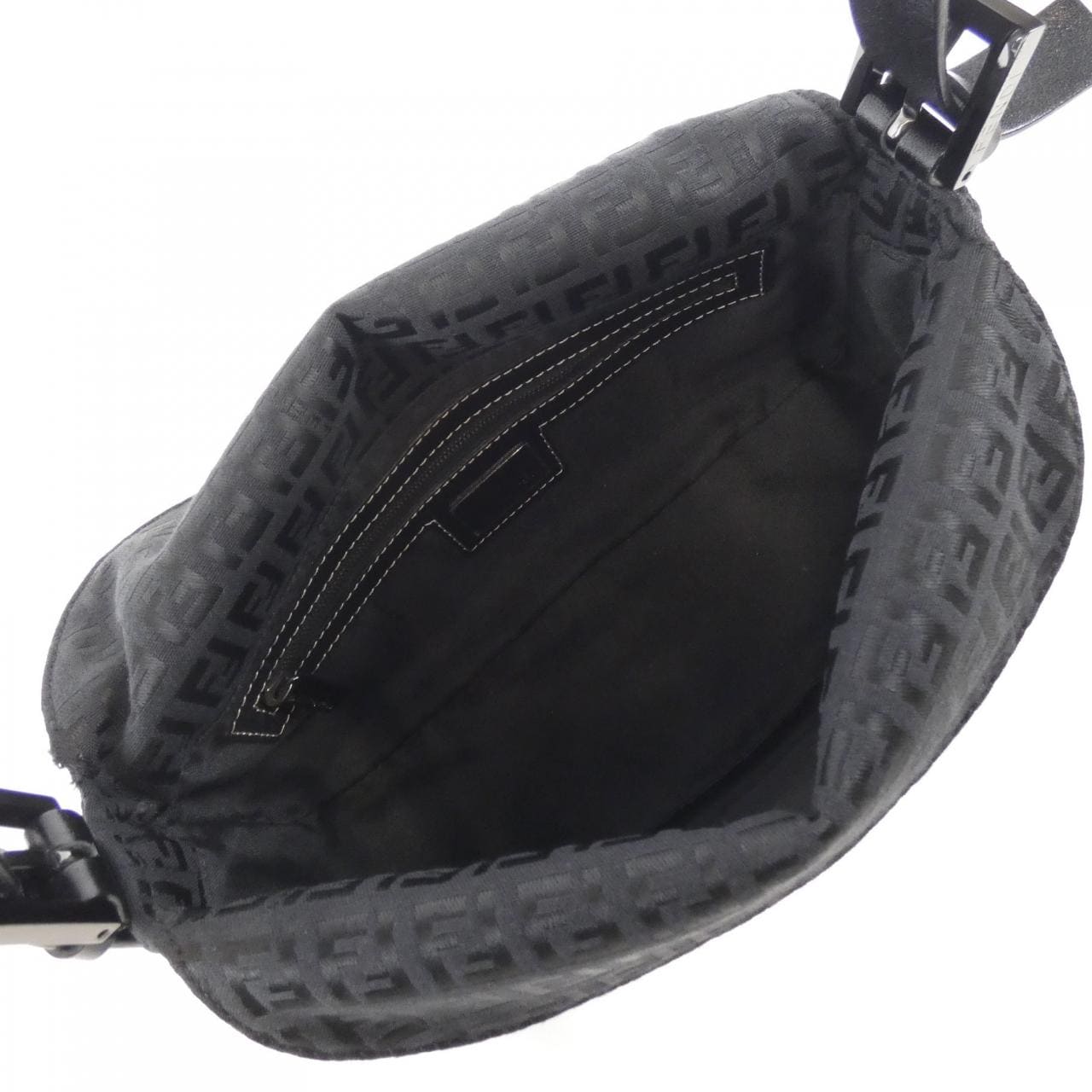 FENDI 8BR003 NY1 Shoulder Bag Canvas 黑色 帆布 中古品A - 縮圖 7