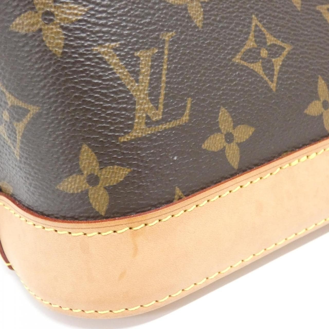 LOUIS VUITTON Alma M53152 Bag Monogram 黑色 Monogram 中古品A - 縮圖 4