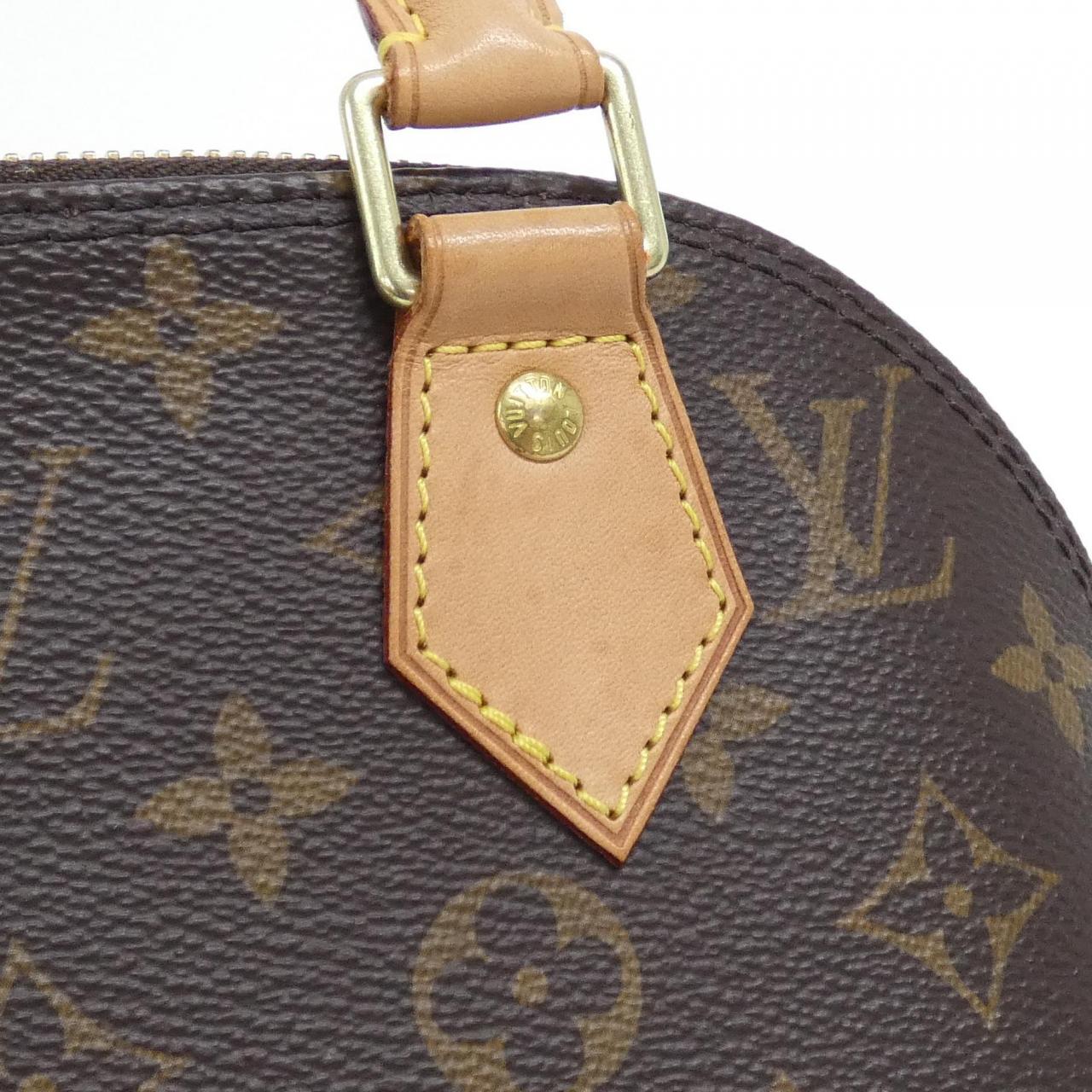 LOUIS VUITTON Alma M53152 Bag Monogram 黑色 Monogram 中古品A - 縮圖 5