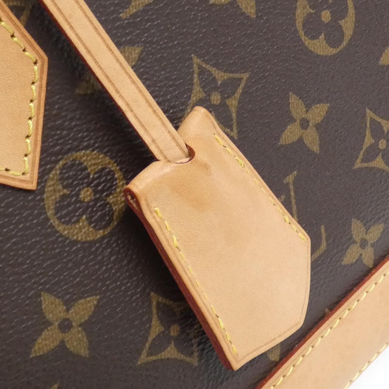 LOUIS VUITTON Alma M53152 Bag Monogram 黑色 Monogram 中古品A - 縮圖 7