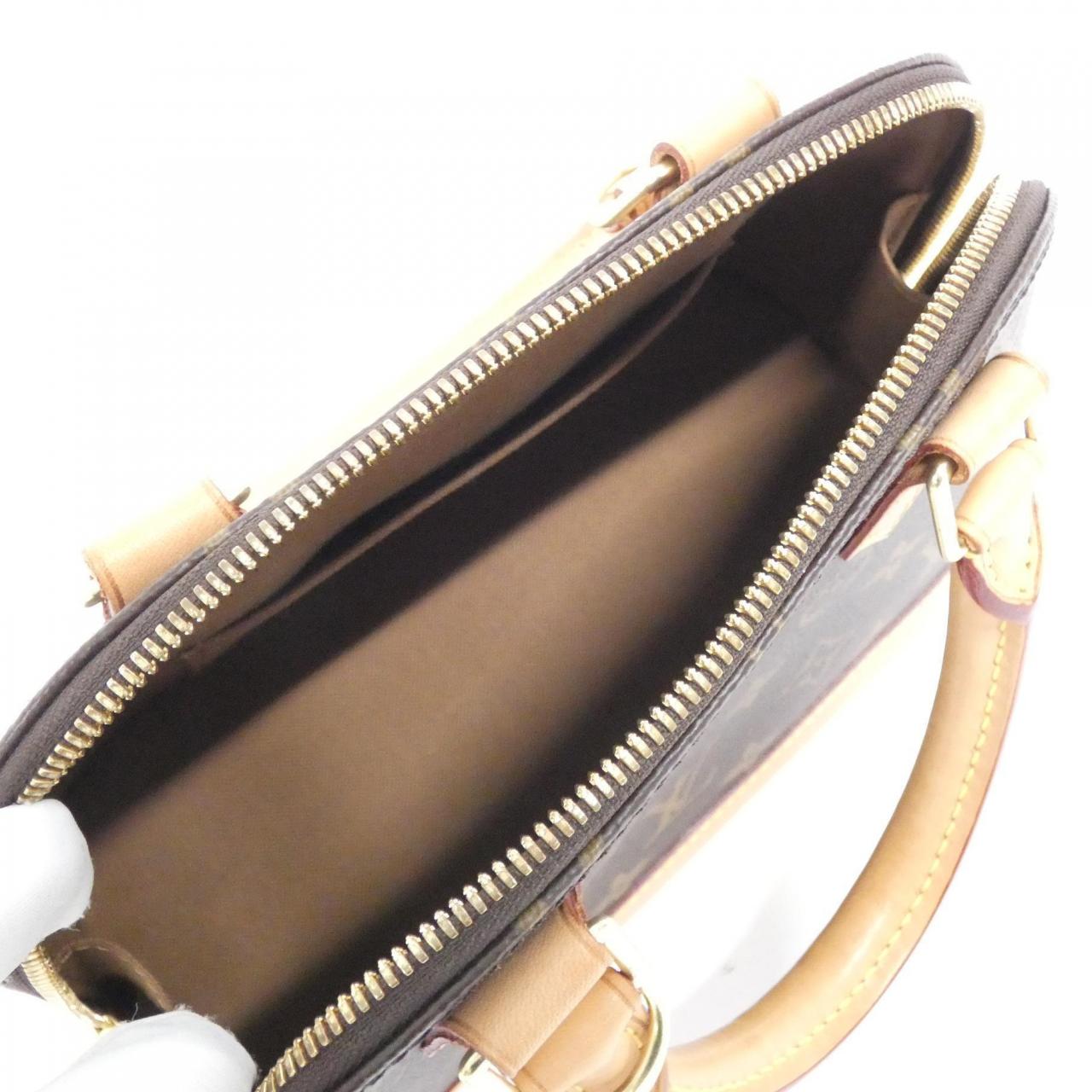 LOUIS VUITTON Alma M53152 Bag Monogram 黑色 Monogram 中古品A - 縮圖 10