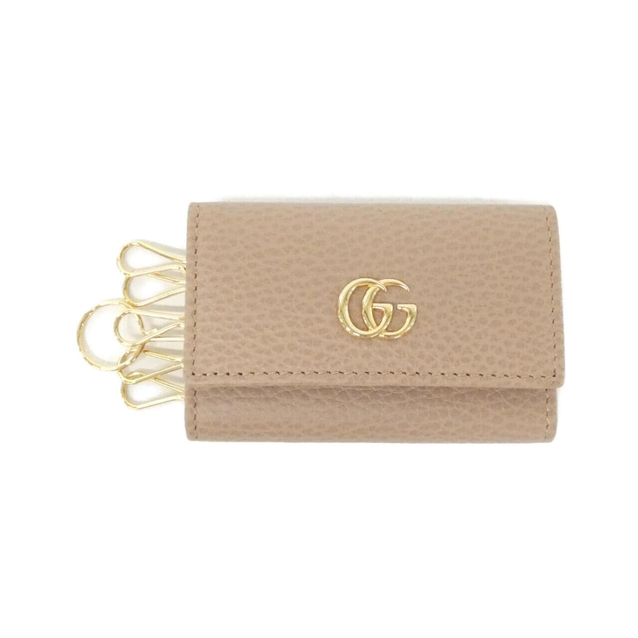 GUCCI 456118 CAO0G Key Case Leather