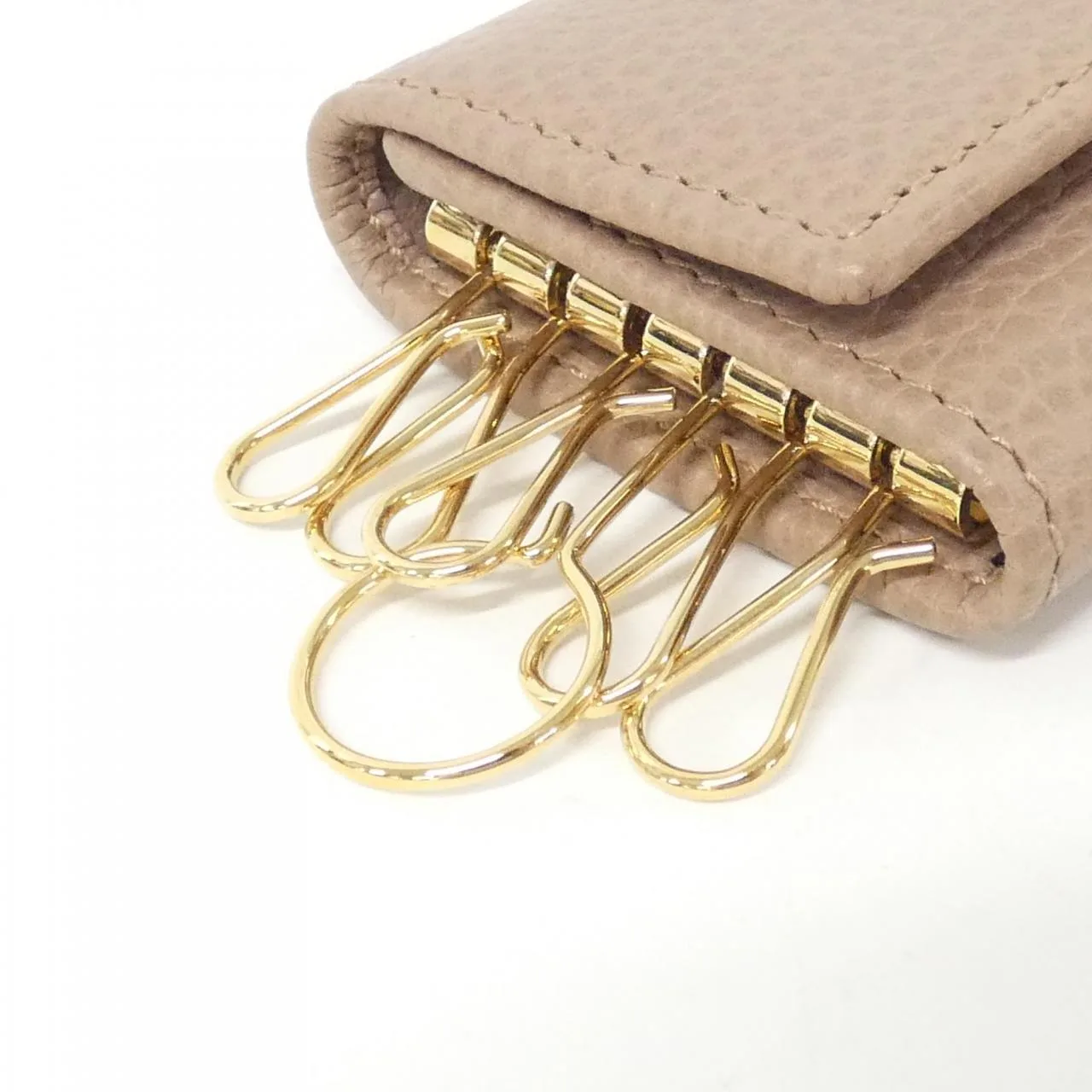 GUCCI 456118 CAO0G Key Case Leather Black Leather Rank A - Thumbnail 2