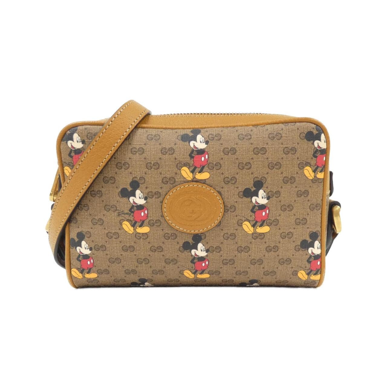 GUCCI 602536 HWUBM Shoulder Bag Canvas Black