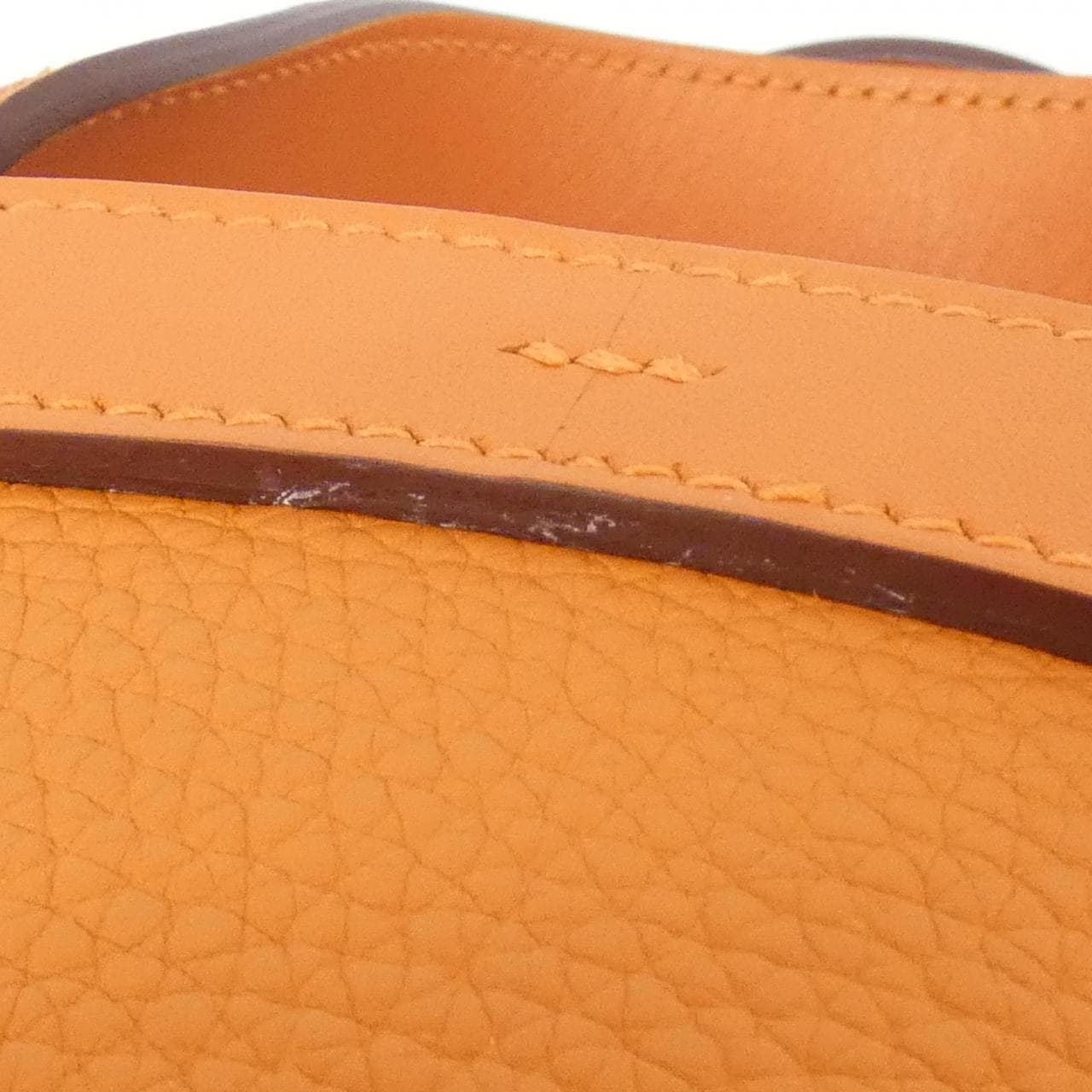 HERMES HERMÈS 084274CK Bag Clemence 橙色 Clemence 皮 中古品A - 縮圖 4