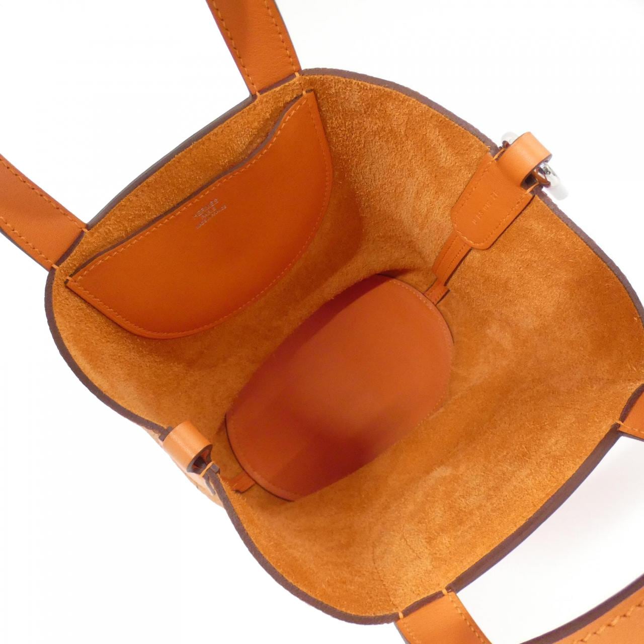 HERMES HERMÈS 084274CK Bag Clemence 橙色 Clemence 皮 中古品A - 縮圖 7