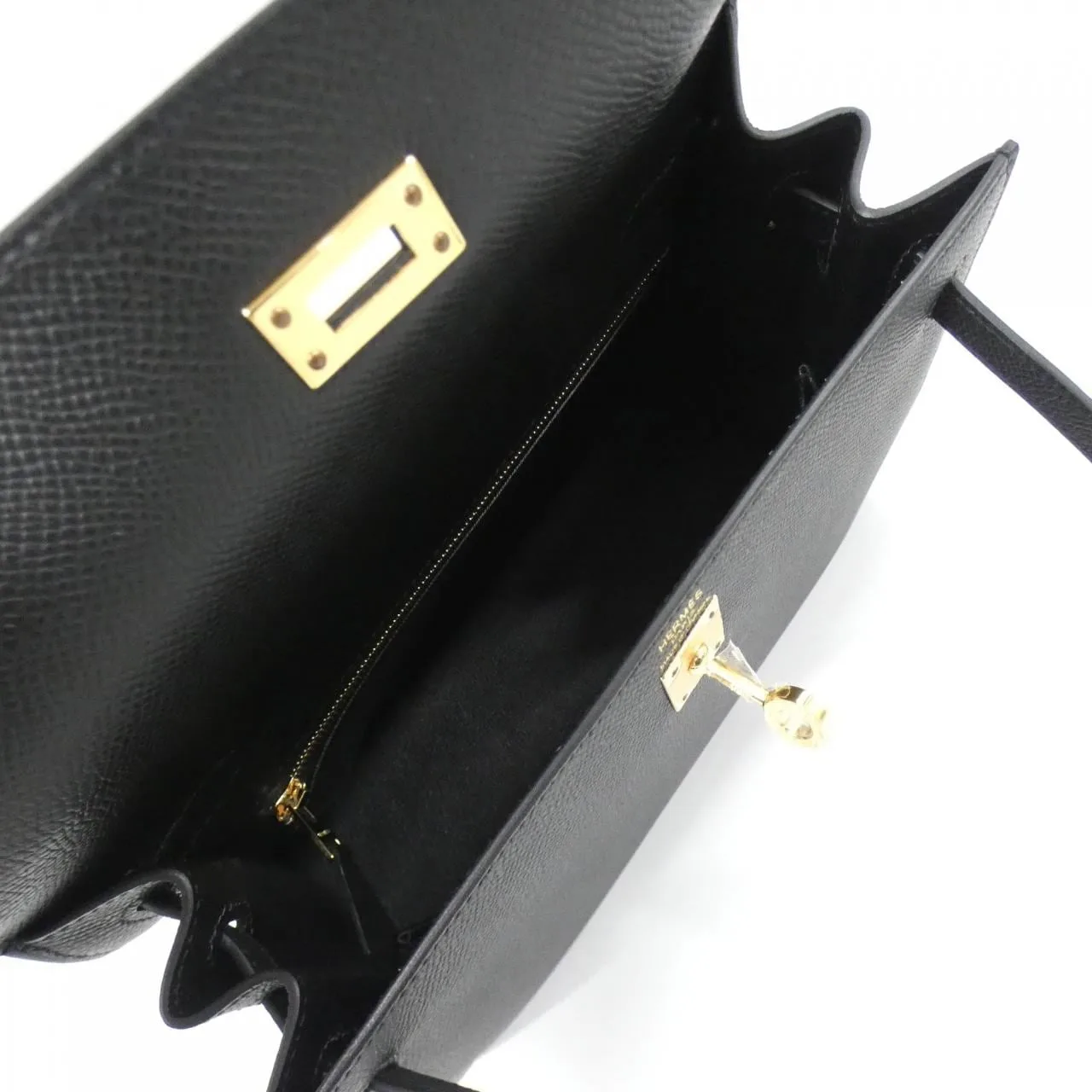 HERMES 038416CC Handbag Epsom Black Epsom Leather - Thumbnail 8