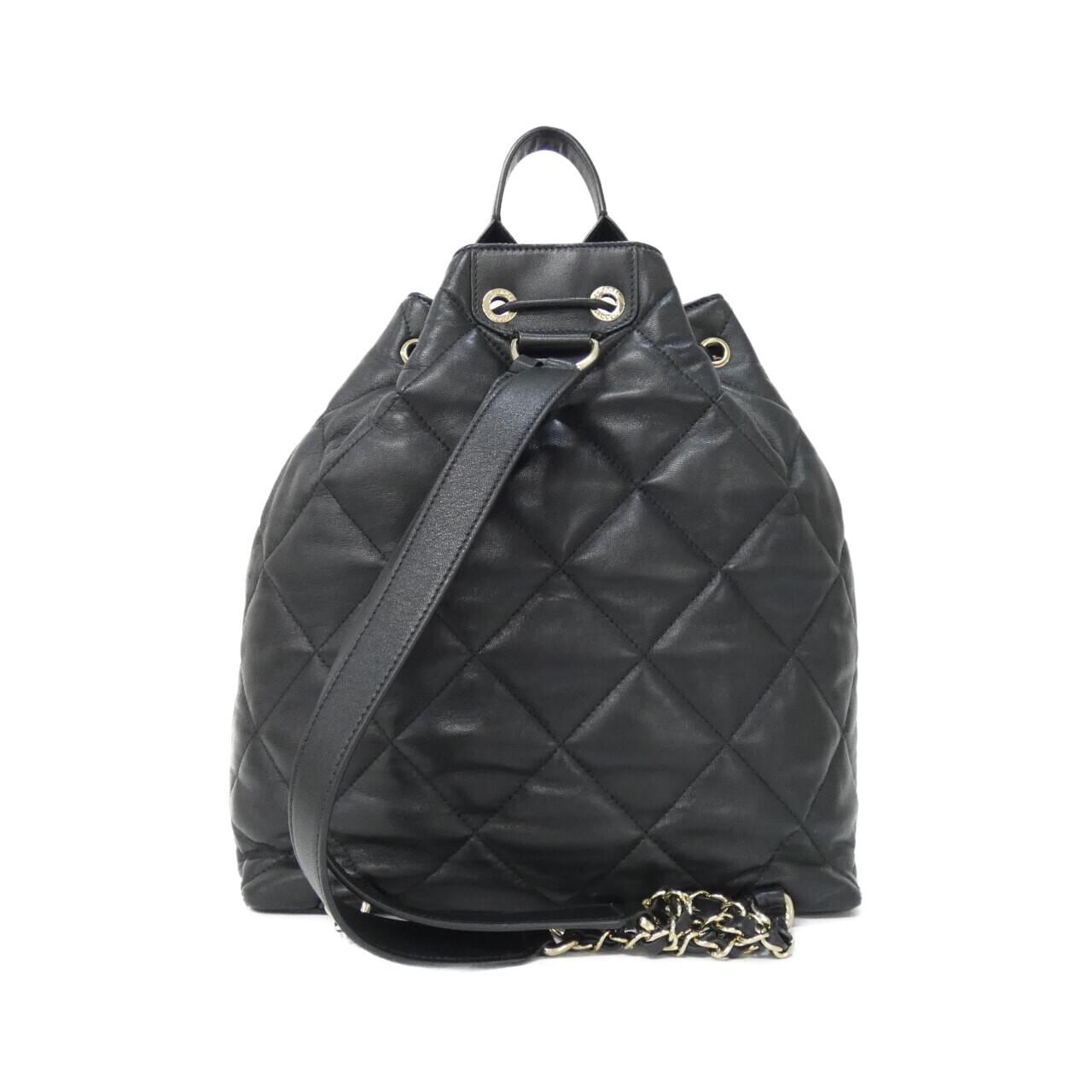 CHANEL Backpack Lambskin 黑色 羊皮 中古品A - 縮圖 2