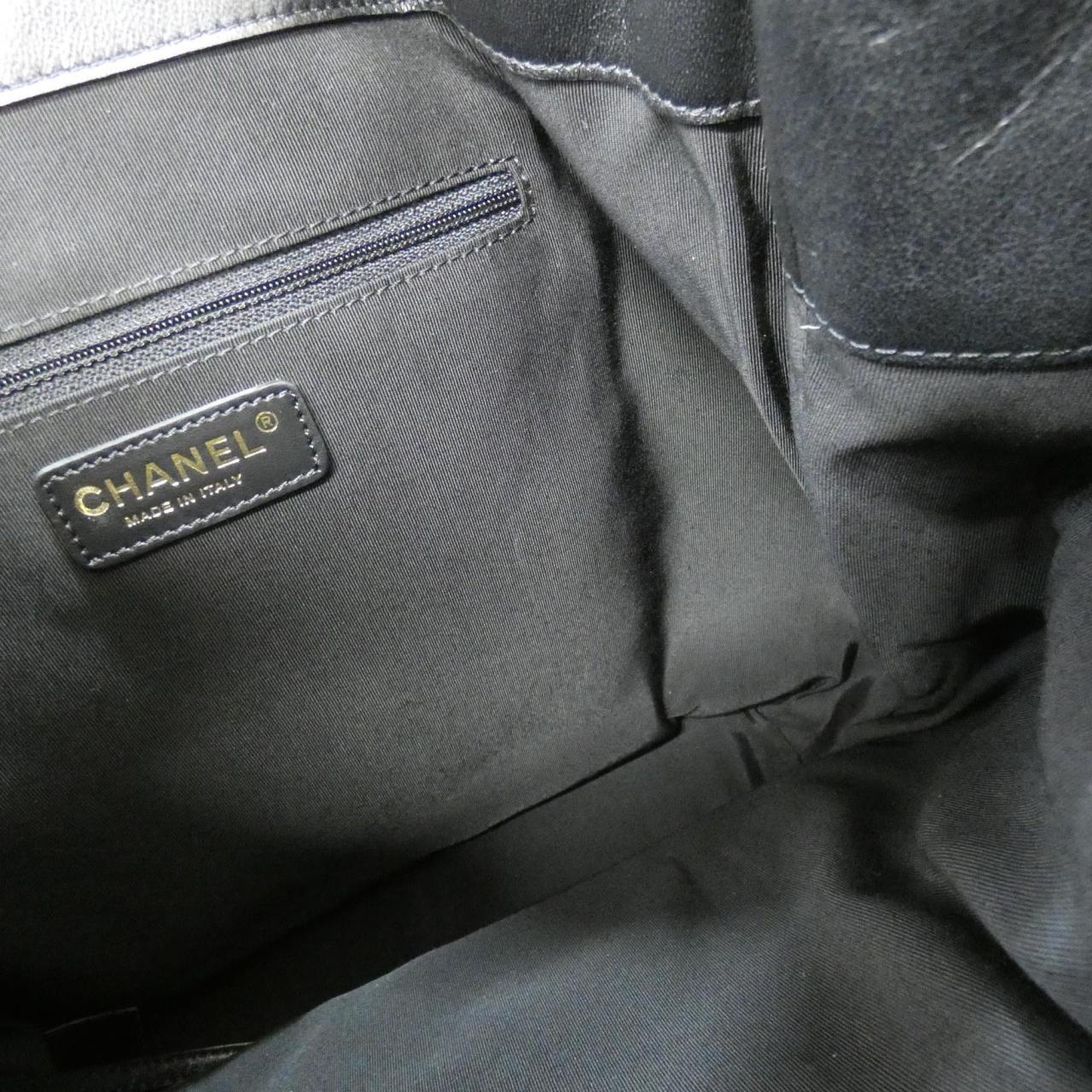 CHANEL Backpack Lambskin 黑色 羊皮 中古品A - 縮圖 9