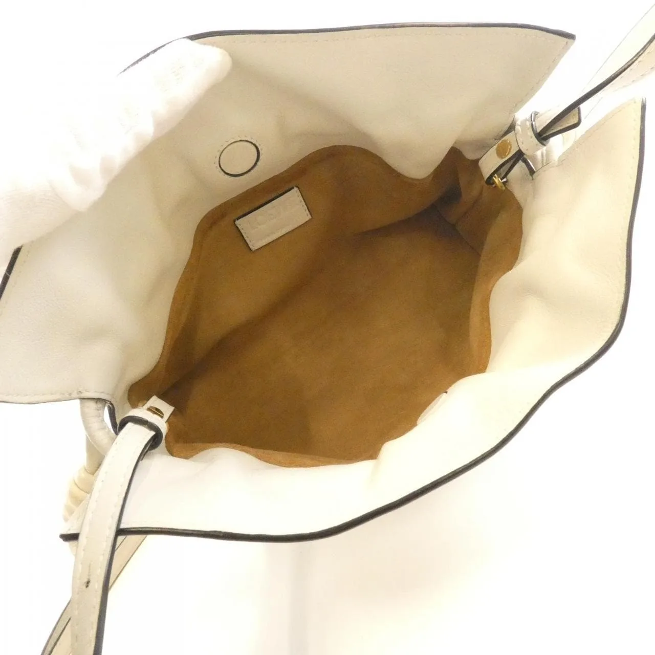 LOEWE Flamenco A411FC2X17 Handbag White - Thumbnail 7