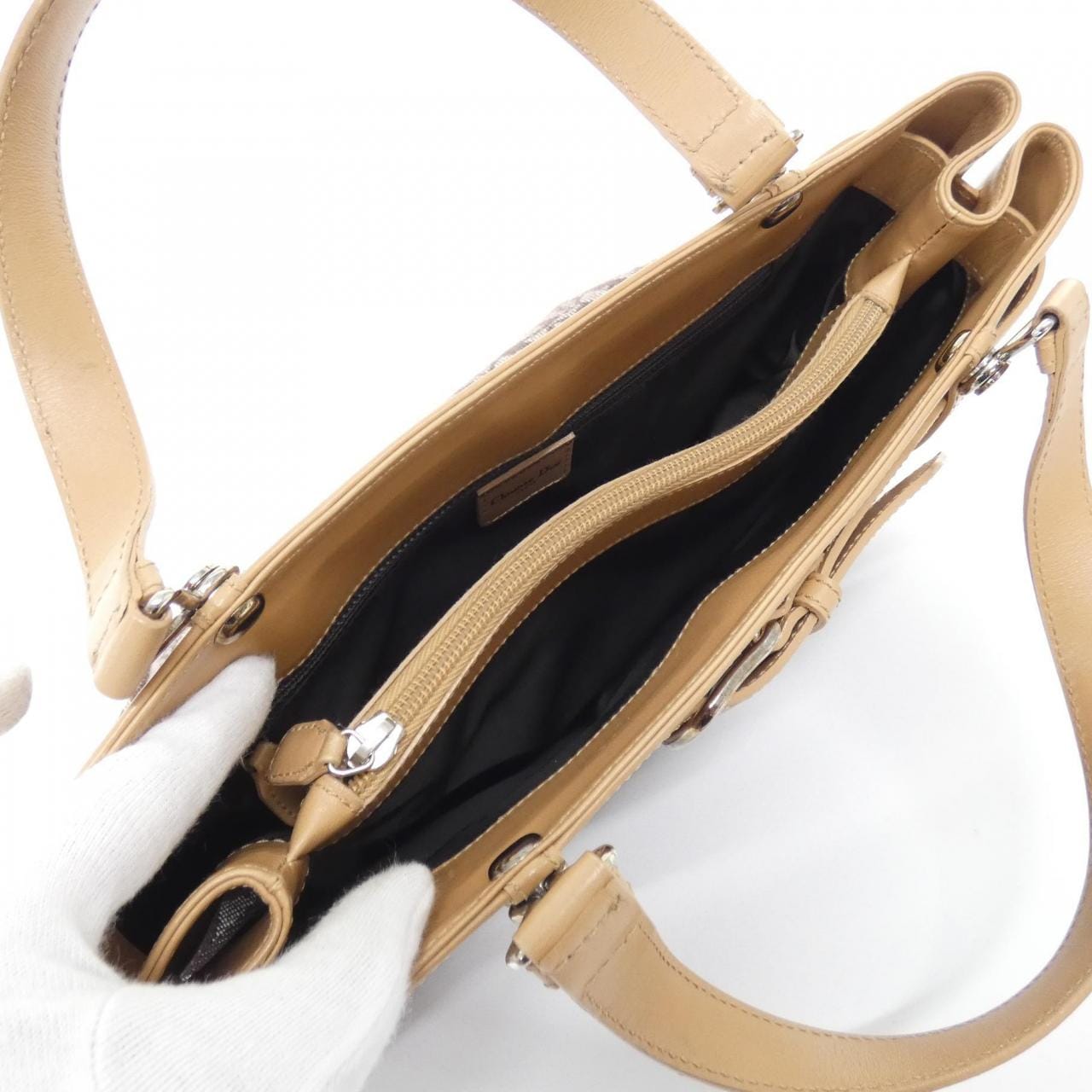 DIOR Bag Canvas Brown Canvas - Thumbnail 9