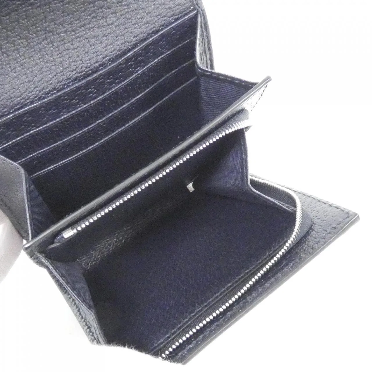 GUCCI 598662 96IWN Wallet Canvas 黑色 帆布 中古品A - 縮圖 3