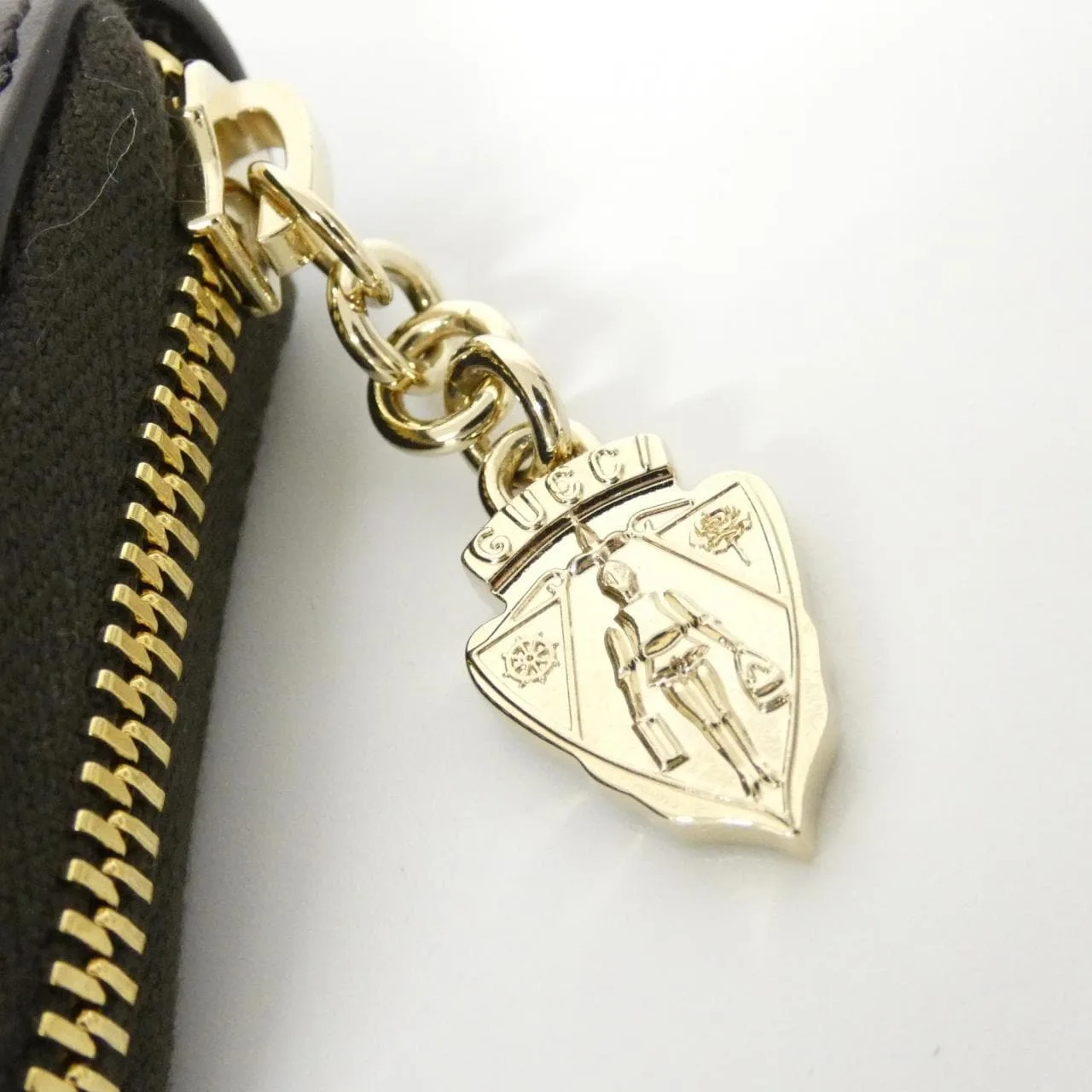 GUCCI 790037 FADHW Coin Case Canvas 黑色 帆布 中古品A - 縮圖 4