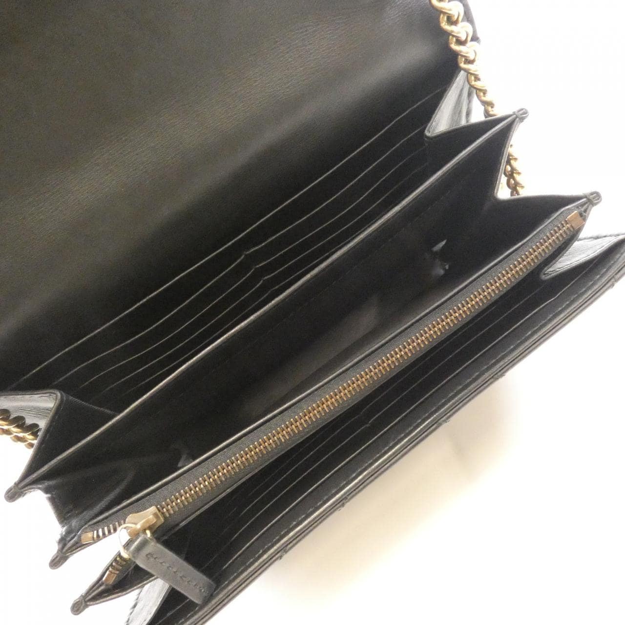 GUCCI Marmont 474575 DTD1T Shoulder Bag Leather 黑色 皮革 中古品B - 縮圖 7