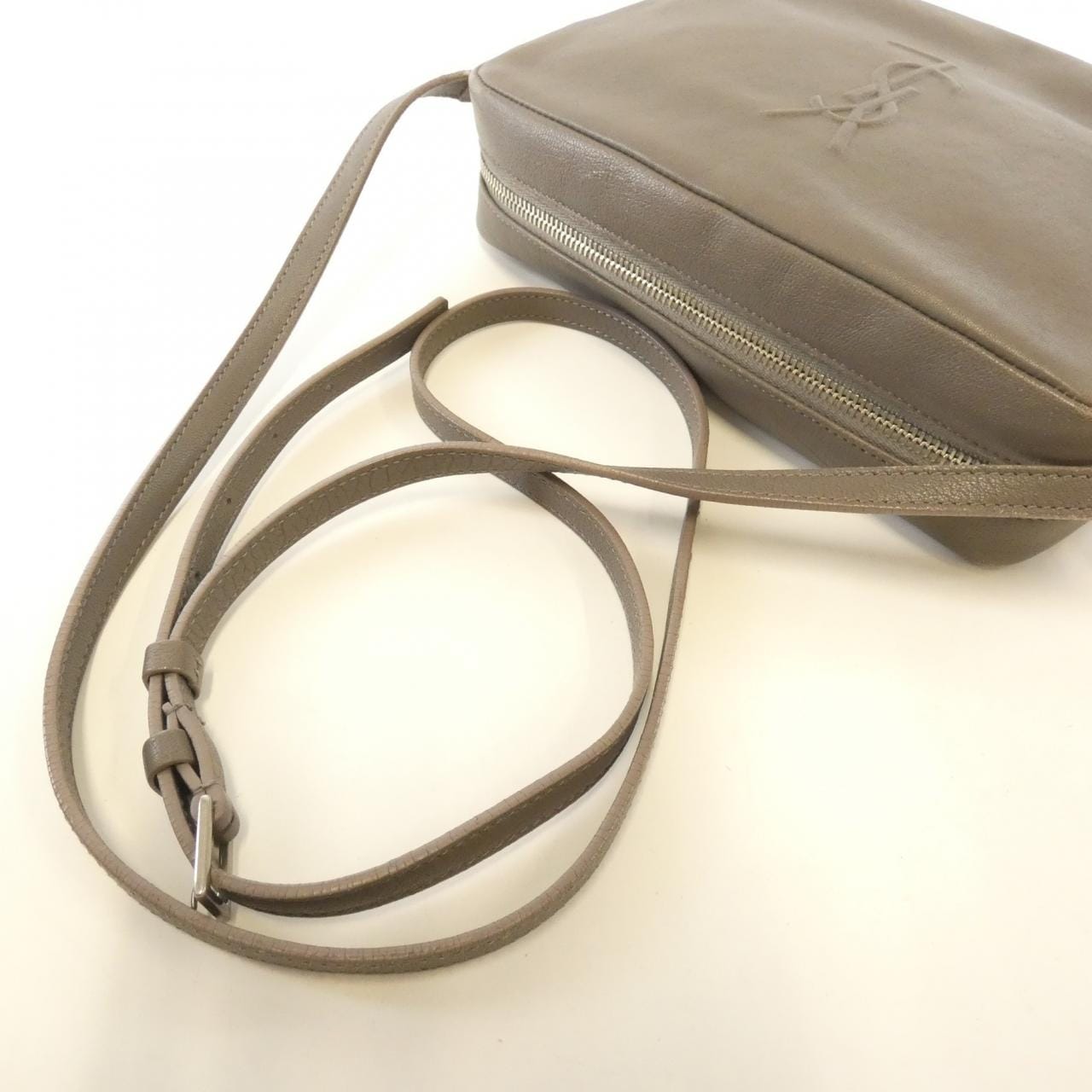 SAINT LAURENT 470299 D4066 Shoulder Bag Leather 黑色 皮革 中古品B - 縮圖 5