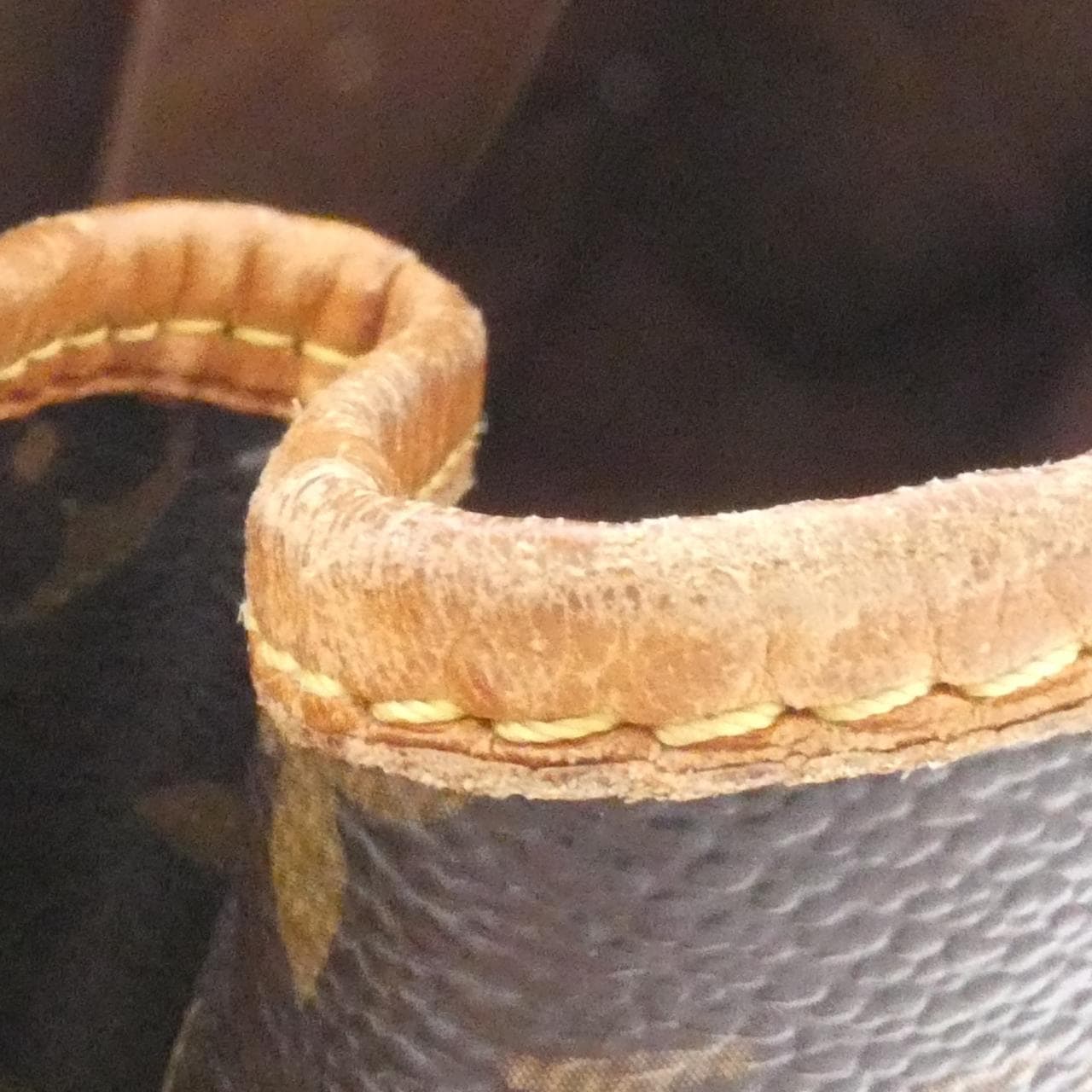 LOUIS VUITTON M51154 Handbag Monogram 黑色 Monogram 中古品B - 縮圖 4