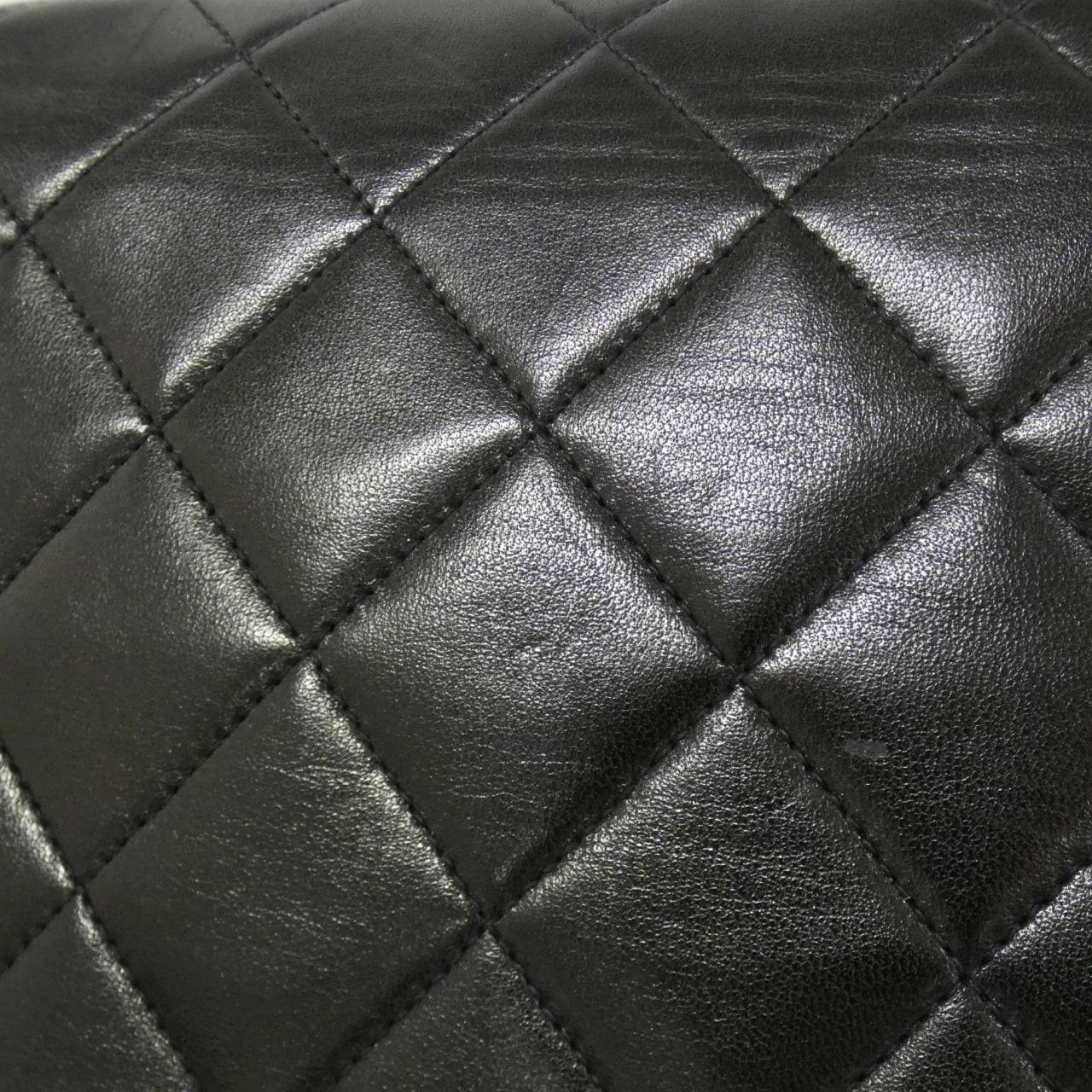 CHANEL 01164 Shoulder Lambskin 黑色 羊皮 中古品B - 縮圖 5