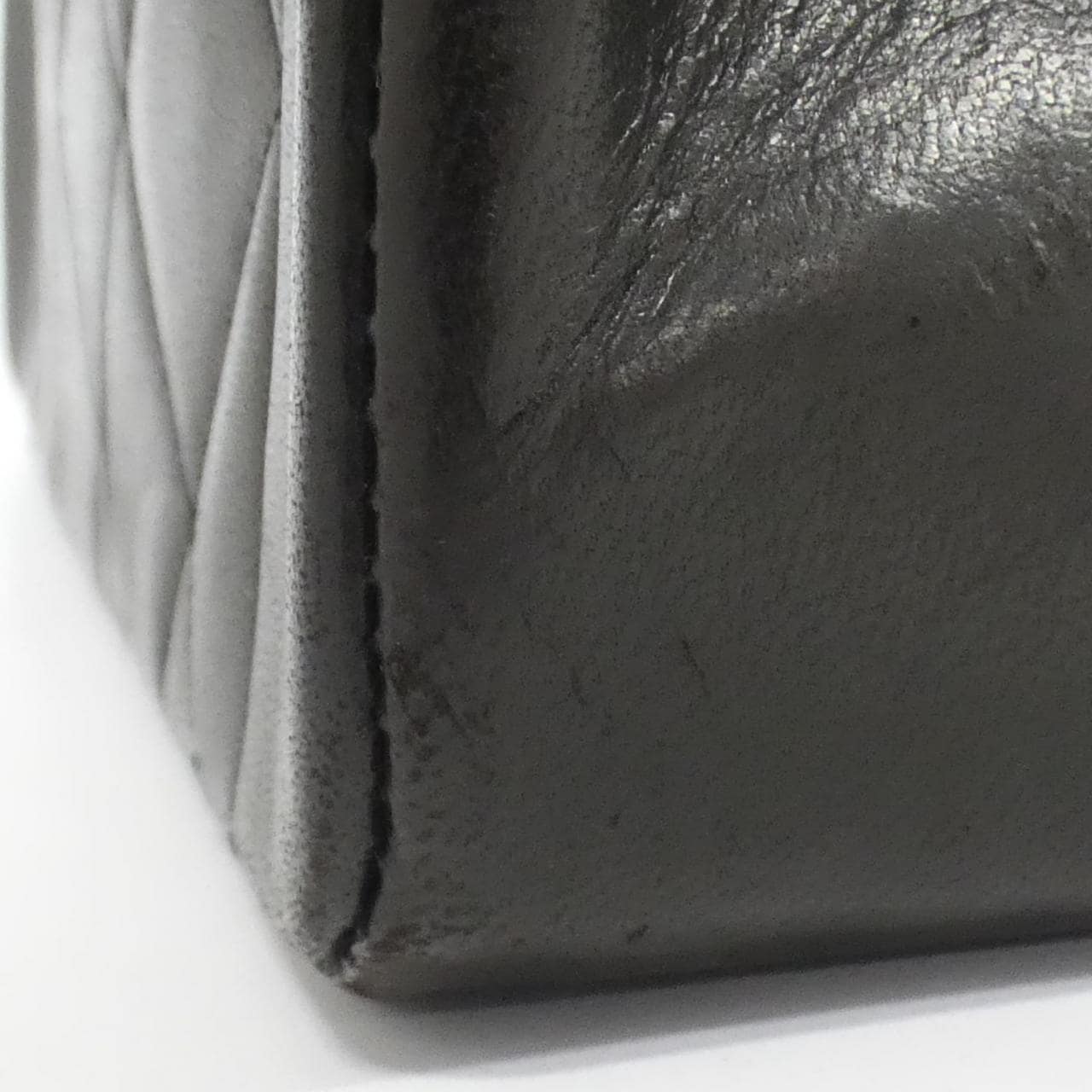 CHANEL 01164 Shoulder Lambskin 黑色 羊皮 中古品B - 縮圖 7