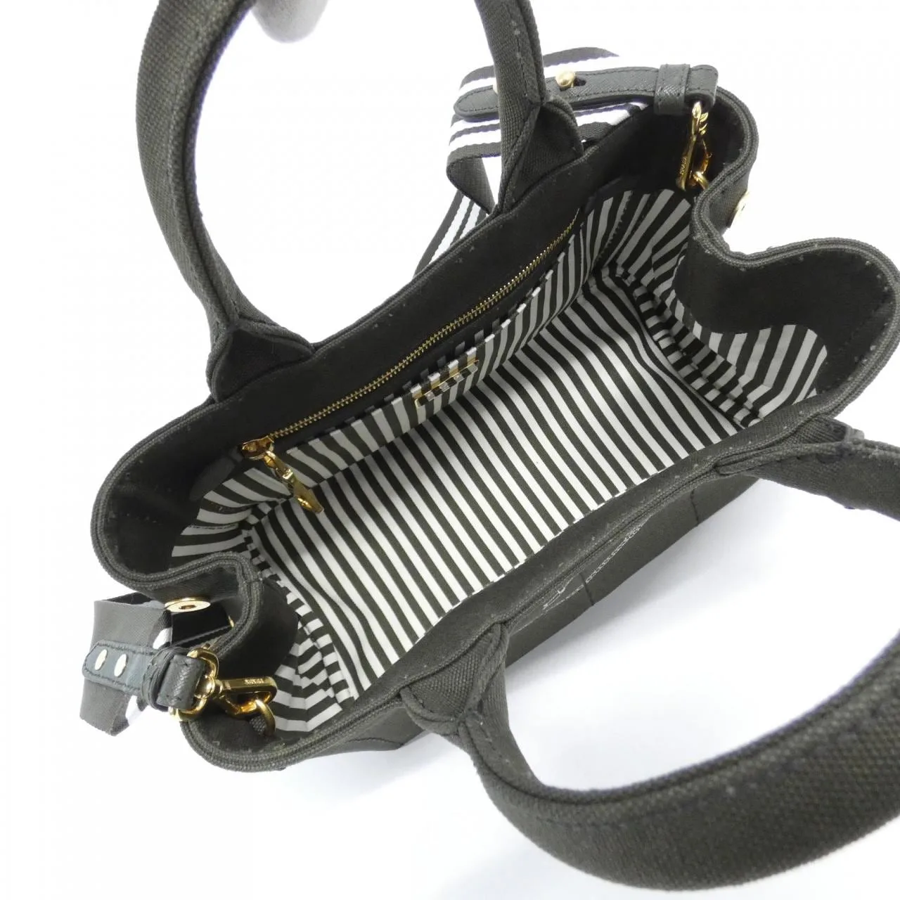 PRADA 1BG439 Handbag 黑色 中古品A - 縮圖 7