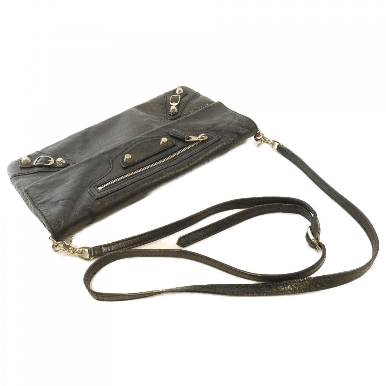 BALENCIAGA 327079 D94IN Shoulder Bag Lambskin Black Lambskin - Thumbnail 6