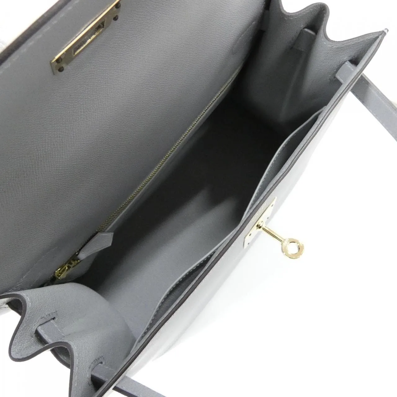 HERMES Kelly 080137CP Handbag 黑色 中古品A - 縮圖 7