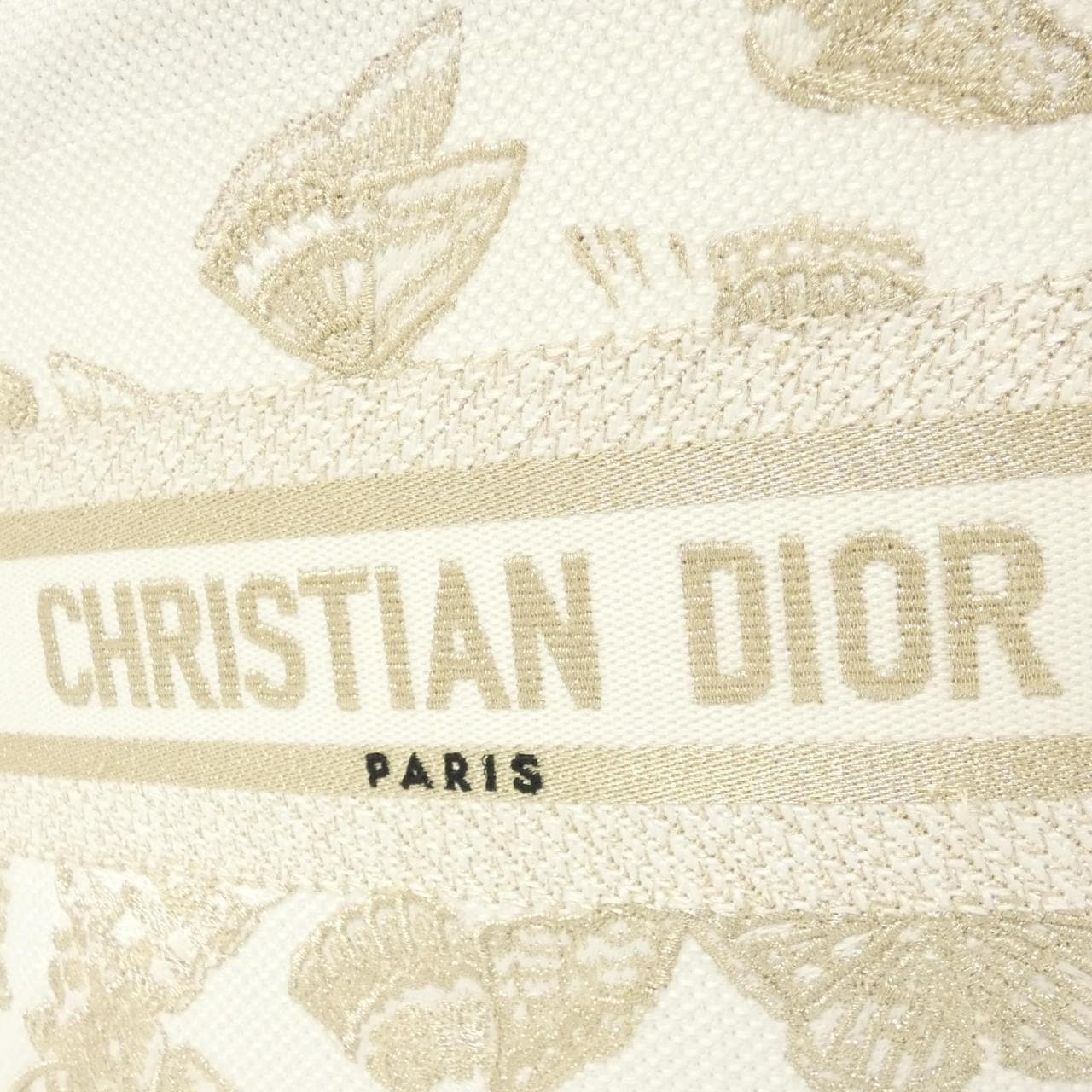 DIOR M1328CECH Bag Canvas 白色 帆布 中古品A - 縮圖 4