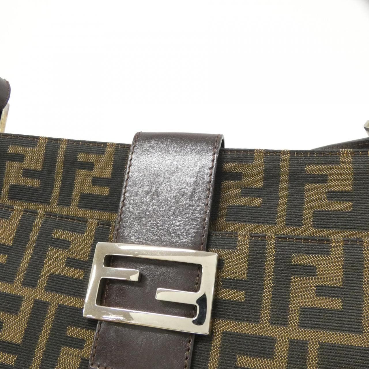 FENDI 26720 Shoulder Canvas 黑色 帆布 中古品A - 縮圖 4