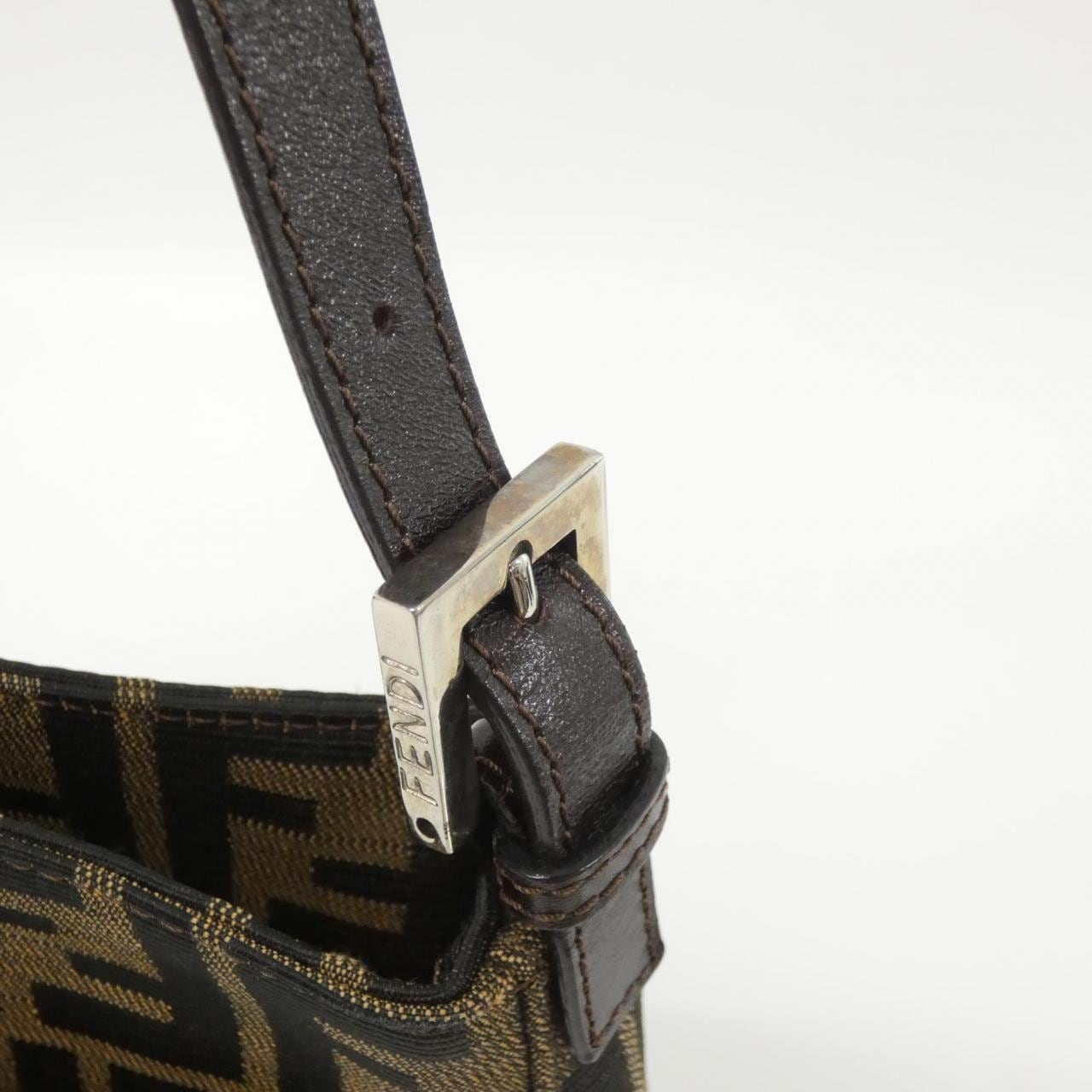 FENDI 26720 Shoulder Canvas 黑色 帆布 中古品A - 縮圖 6