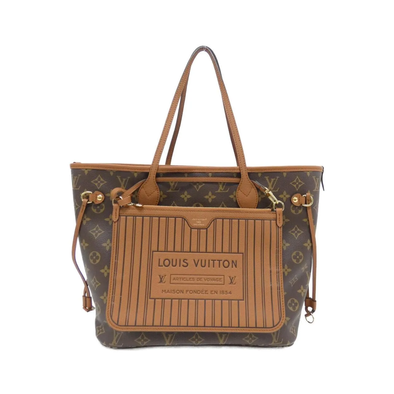 LOUIS VUITTON Neverfull M28352 Tote Monogram Black