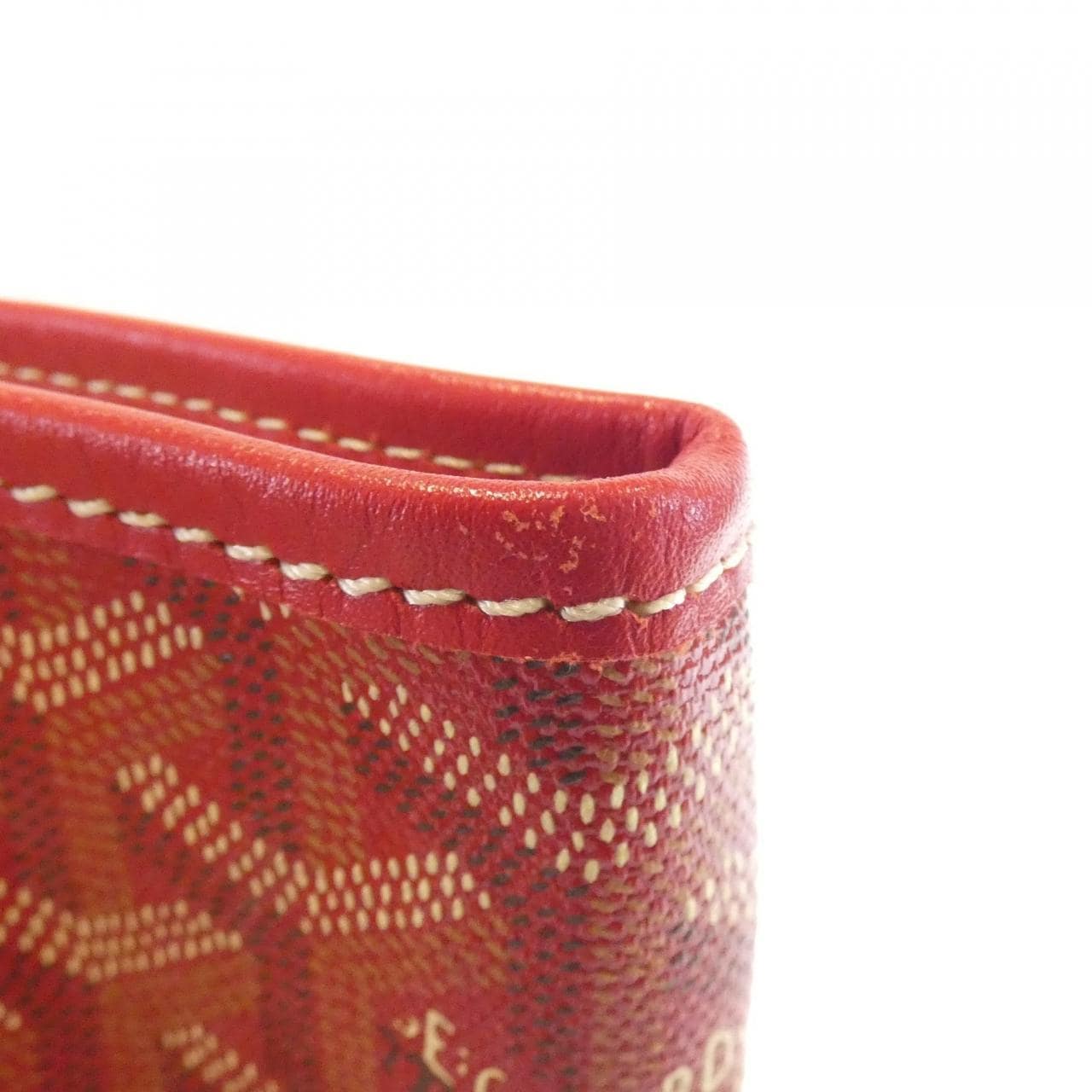 GOYARD Saint Louis AMA LOUIS PM Bag Canvas 紅色 帆布 中古品A - 縮圖 3