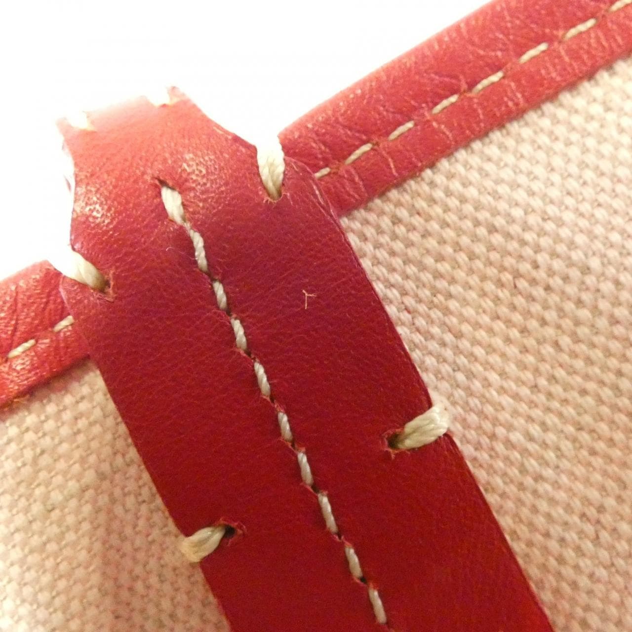 GOYARD Saint Louis AMA LOUIS PM Bag Canvas 紅色 帆布 中古品A - 縮圖 8