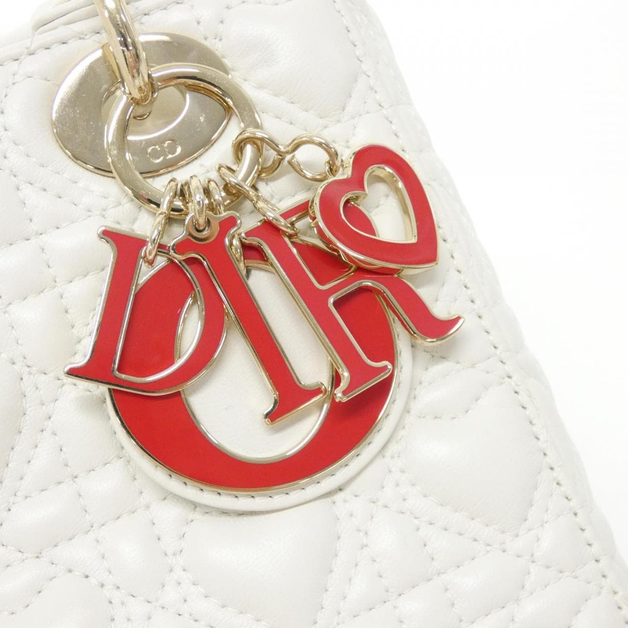 DIOR Lady Dior M0538ONGH Bag Lambskin 黑色 羊皮 中古品A - 縮圖 5