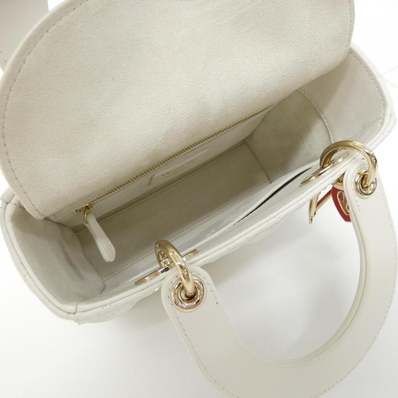 DIOR Lady Dior M0538ONGH Bag Lambskin 黑色 羊皮 中古品A - 縮圖 8