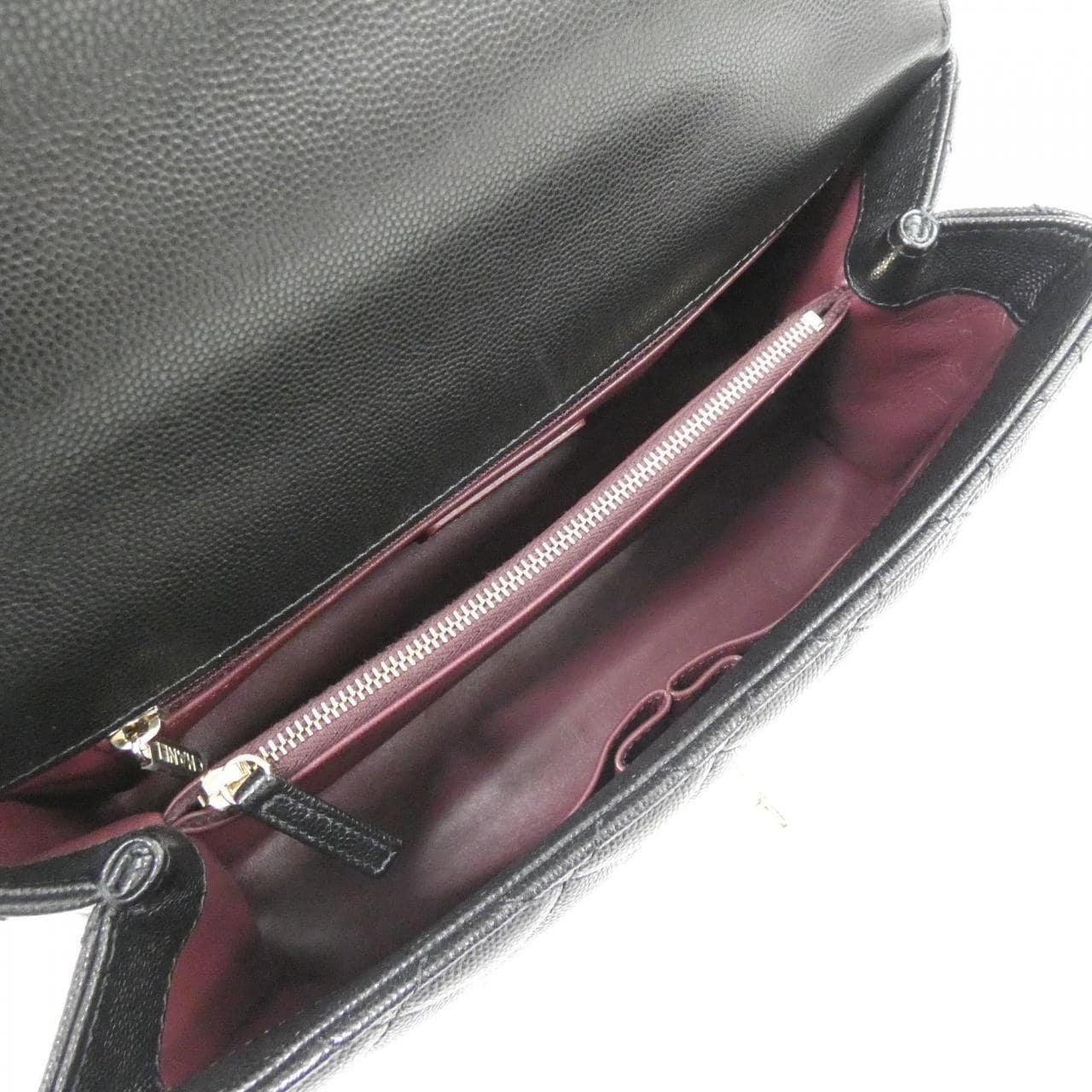 CHANEL Matelasse 92991 Bag Grained Calfskin Black Grained Calfskin - Thumbnail 8